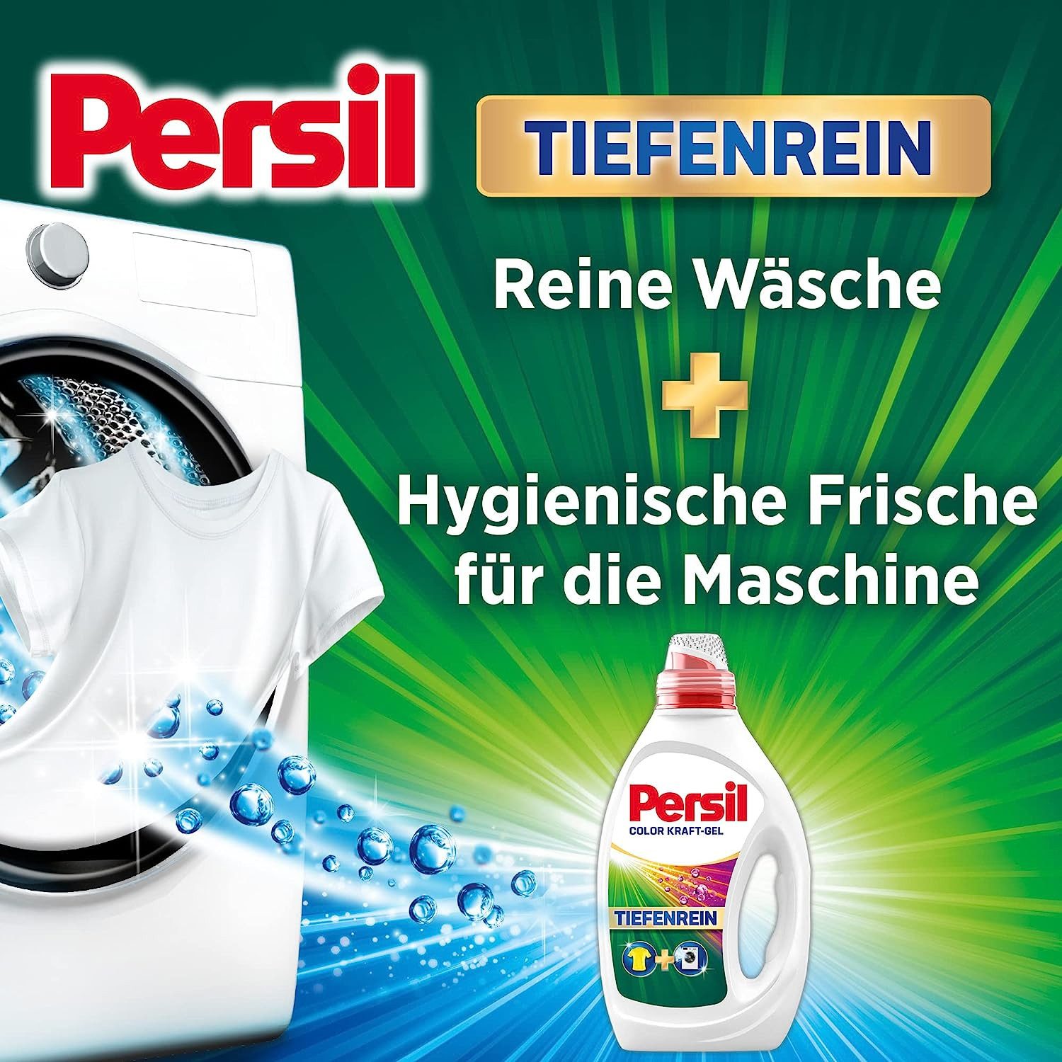 Persil Color Kraft Gel 80 WL Colorwaschmittel (Vorratsgröße, [1-St. Flüssigwaschmittel mit Tiefenrein Technologie)