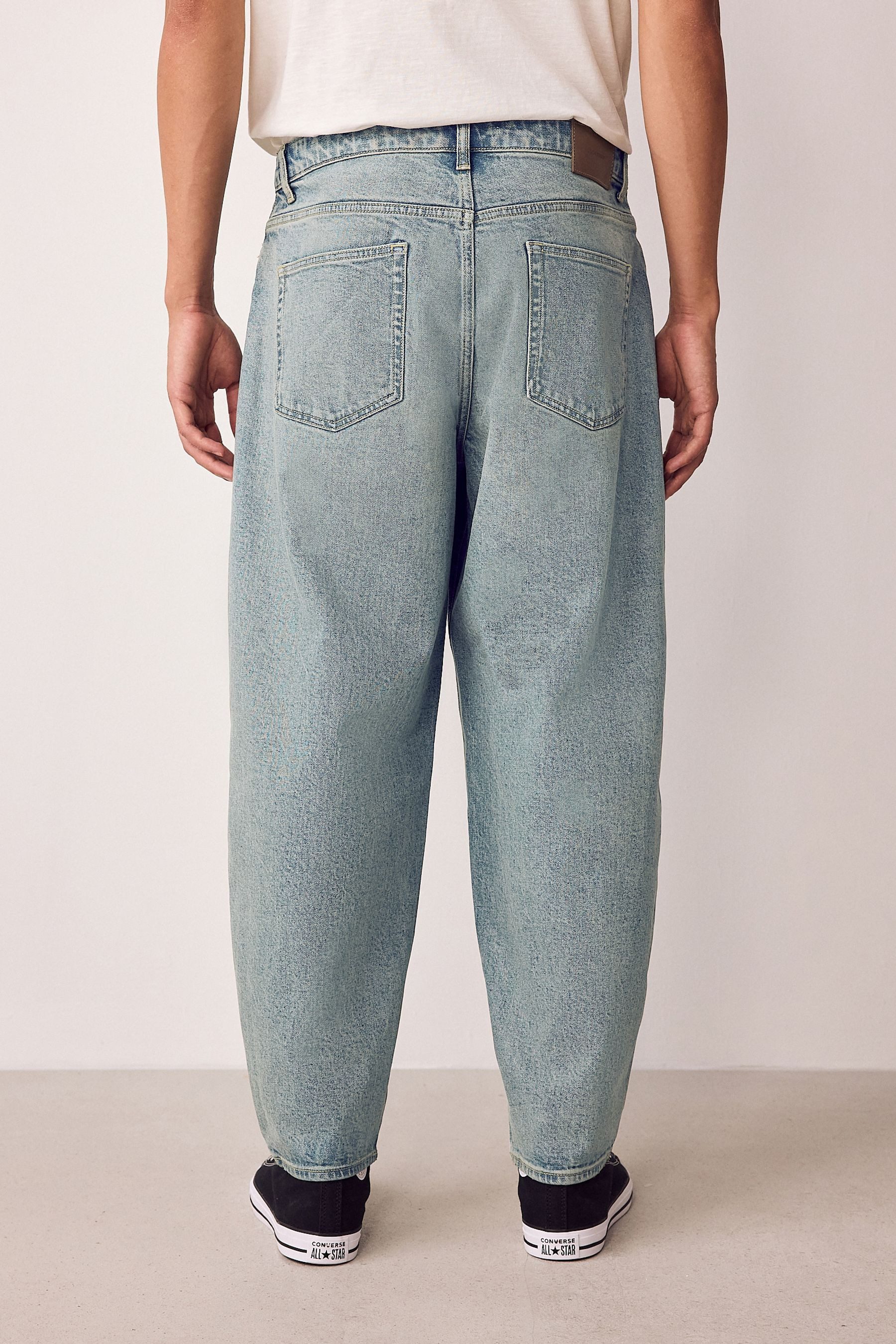 Next Weite Jeans Authentic Stretch-Jeans im Barrel Fit (1-tlg) günstig online kaufen