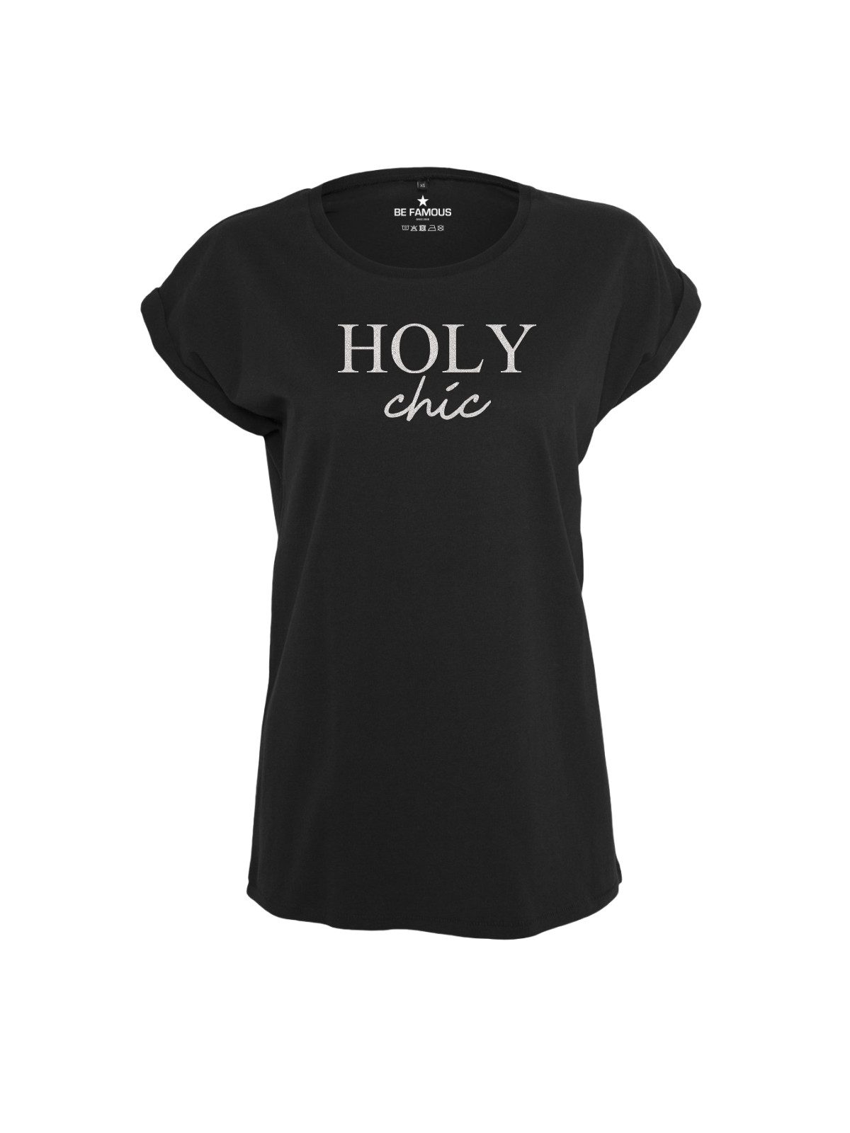 Be Famous Print-Shirt Classic Roll Up HOLCHI (1-tlg., keine)