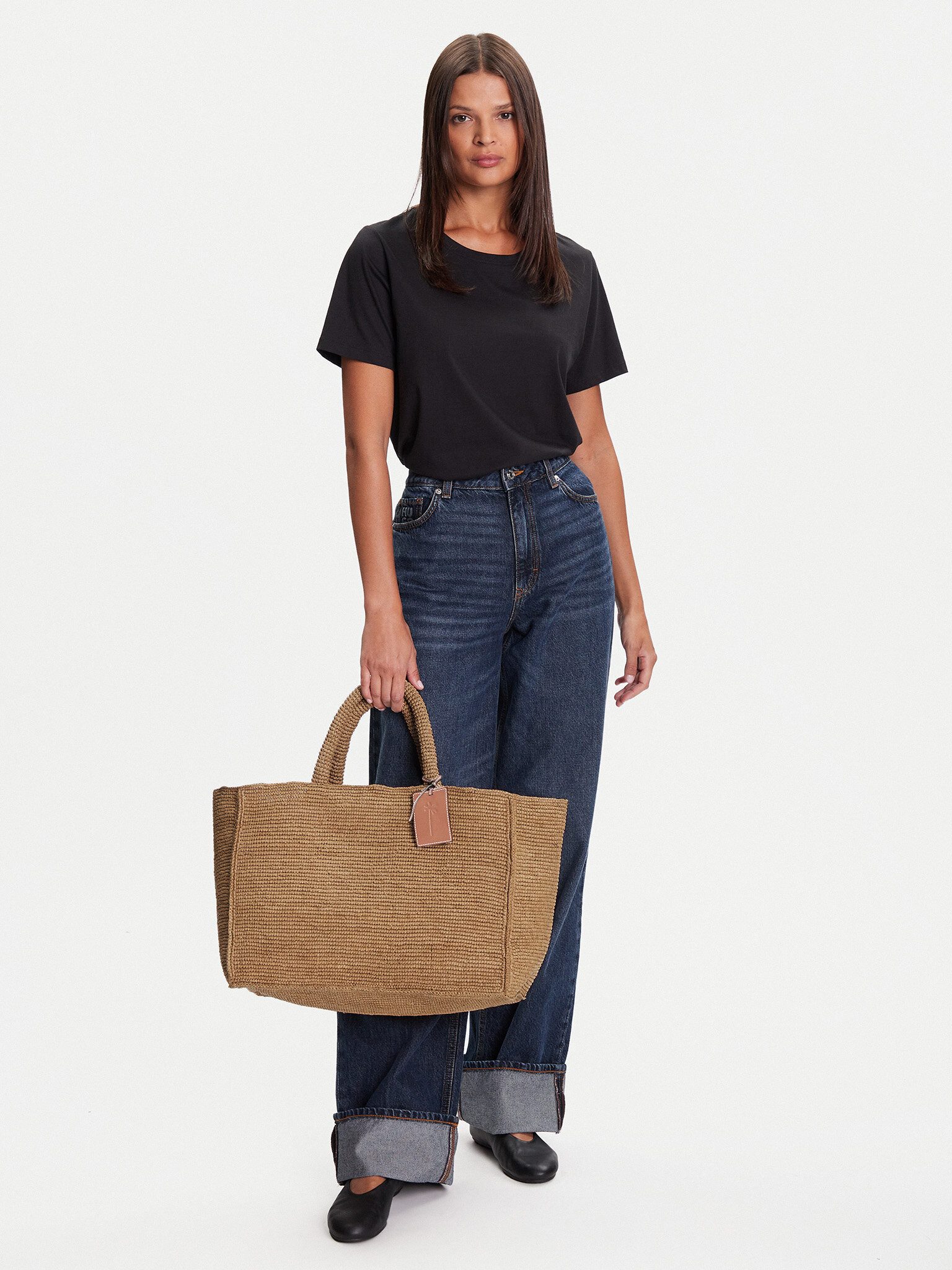 Manebi Handtasche Manebi Damenhandtasche MANEBI-SUNSET BAG LARGE V 2.2 AB V 2.2 NATURAL