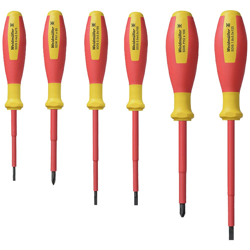 Weidmüller Schraubendreher Weidmüller SDI SET S2.5-5.5/PH1/2 VDE Schraubendreher-Set Schlitz, Kr