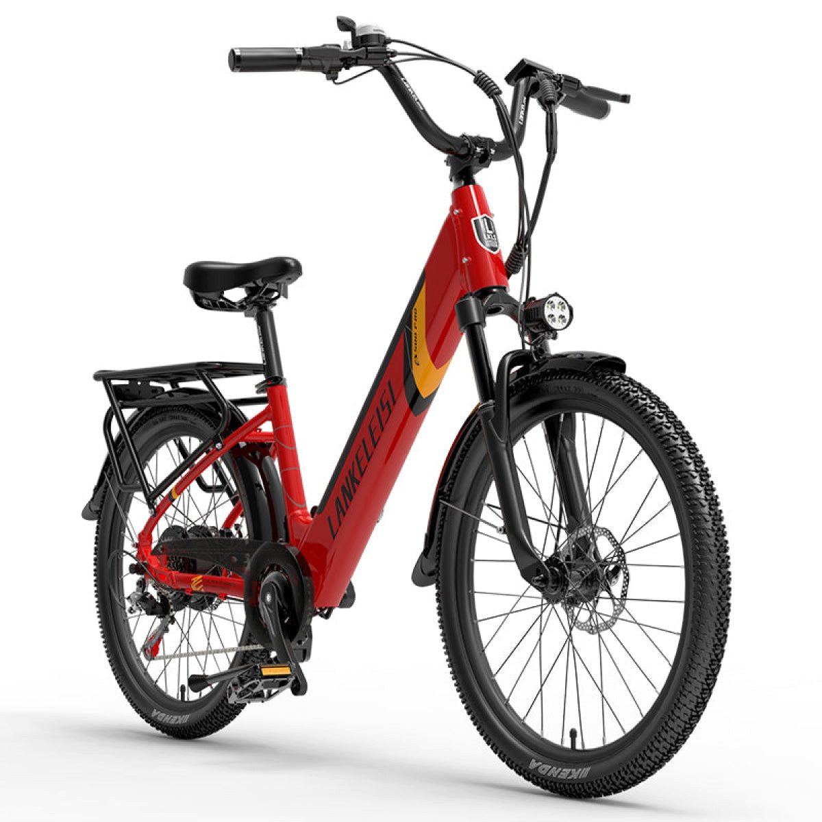 DOTMALL E-Bike LANKELEISI ES500PRO 24 zoll Cityrad 48V14.5ah, 500W Elektrofahrrad