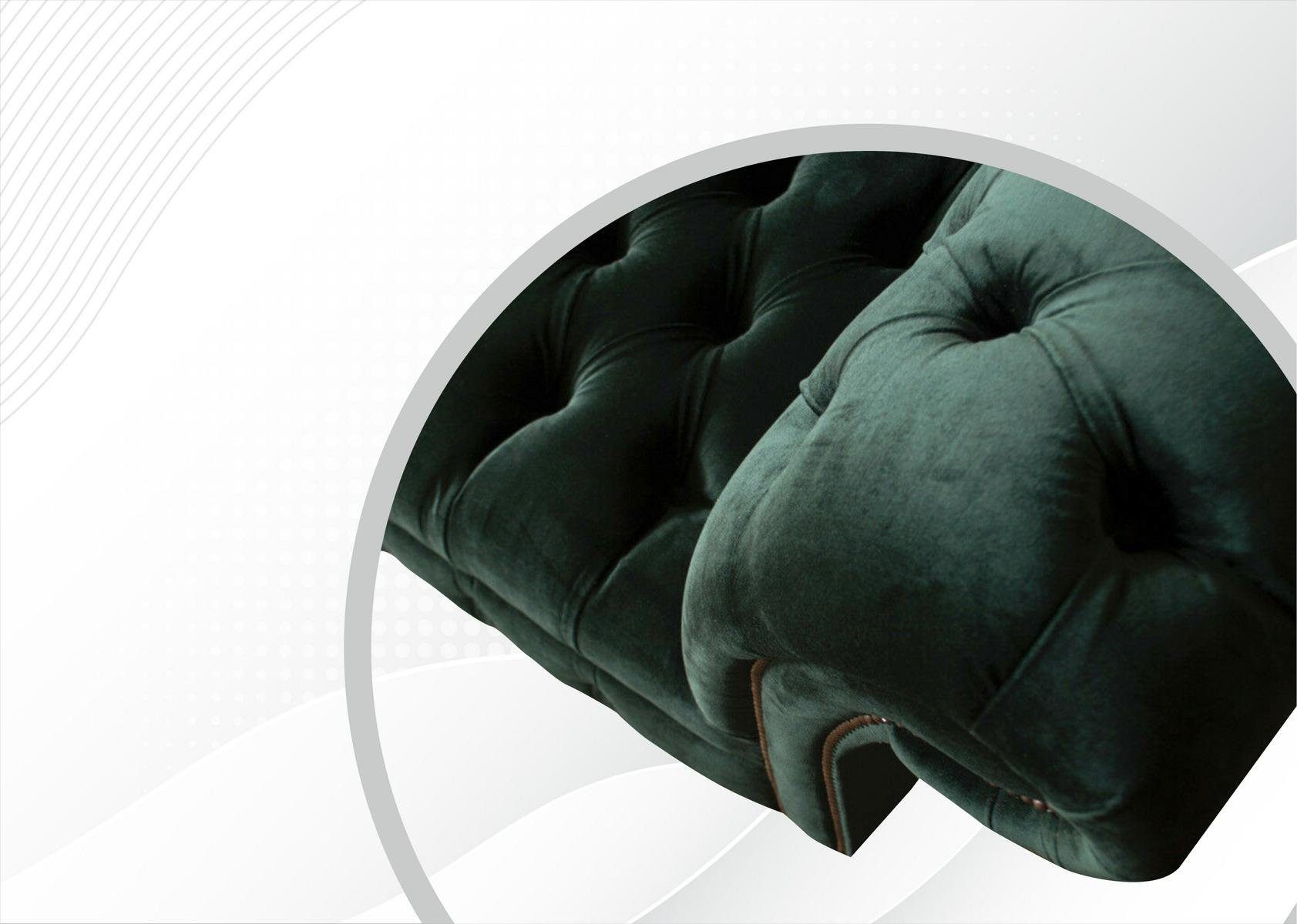 Chesterfield-Sofa, Sofa Couch 3 JVmoebel 225 cm Sitzer Chesterfield Design