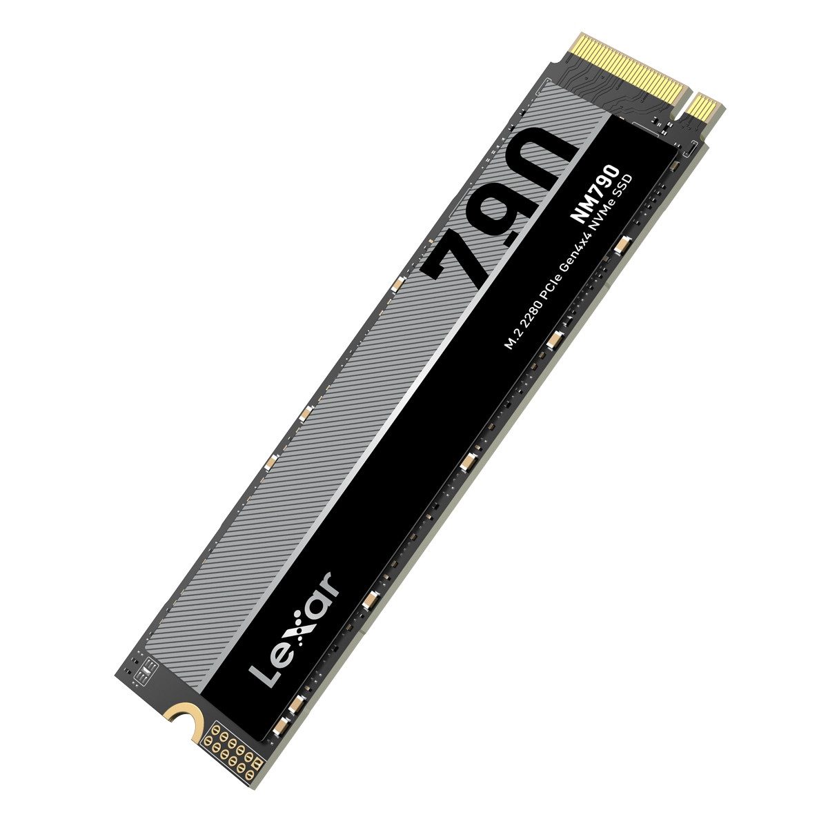 Lexar NM790 (1TB, 2TB, 4TB) M.2 NVMe M2 SSD PCIe 4.0 interne SSD (1 TB) M.2 2280" 7400 MB/S Lesegeschwindigkeit, 6500 MB/S Schreibgeschwindigkeit, Hohe Zuverlässigkeit und Langlebigkeit