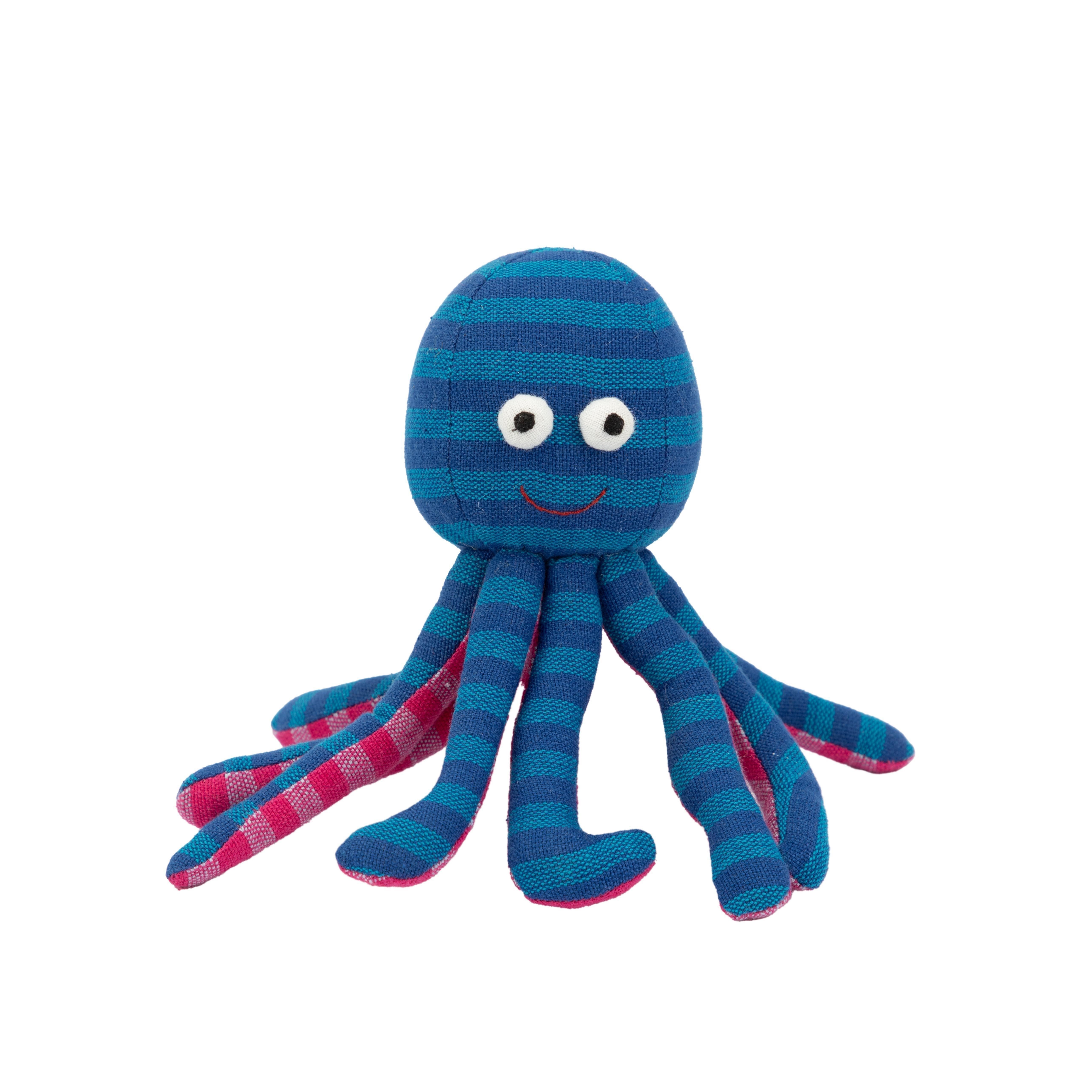 El Puente Plüschfigur Softtoy "Krake", Handmade, Fair Trade