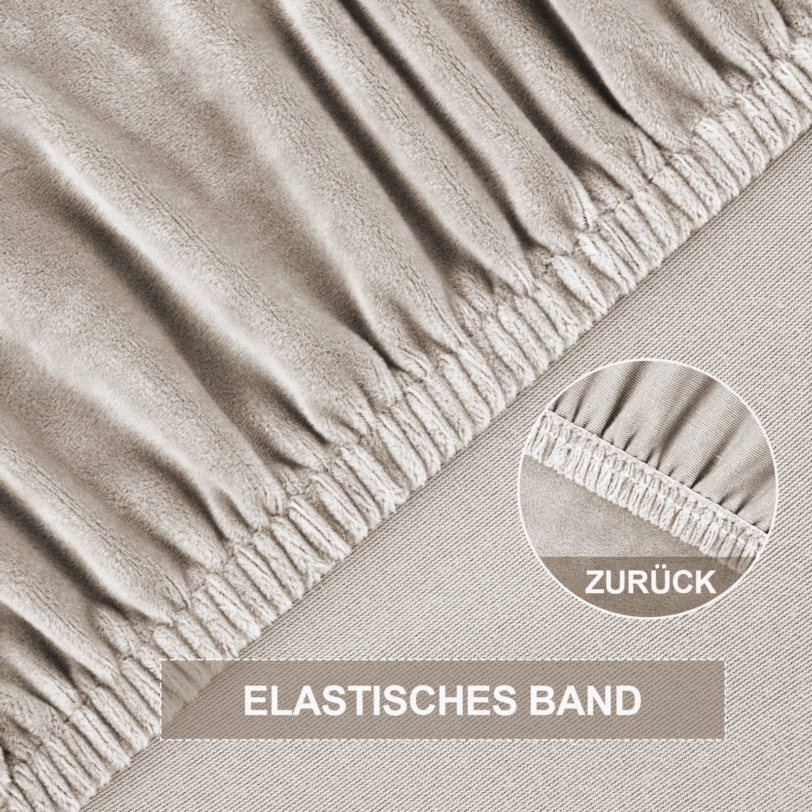 REDOM Stuhlhusse Stuhlüberzug Stuhlbezug aus Samt 4er set, mit Gummizug sch günstig online kaufen