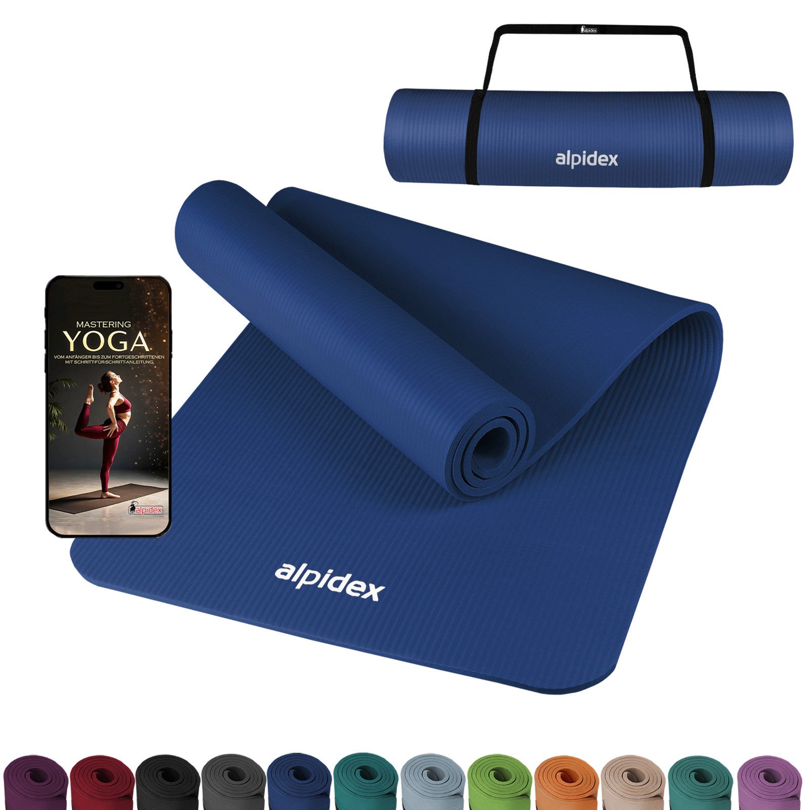 ALPIDEX Yogamatte ALPIDEX Yogamatte 183 x 60 x 0.8 cm