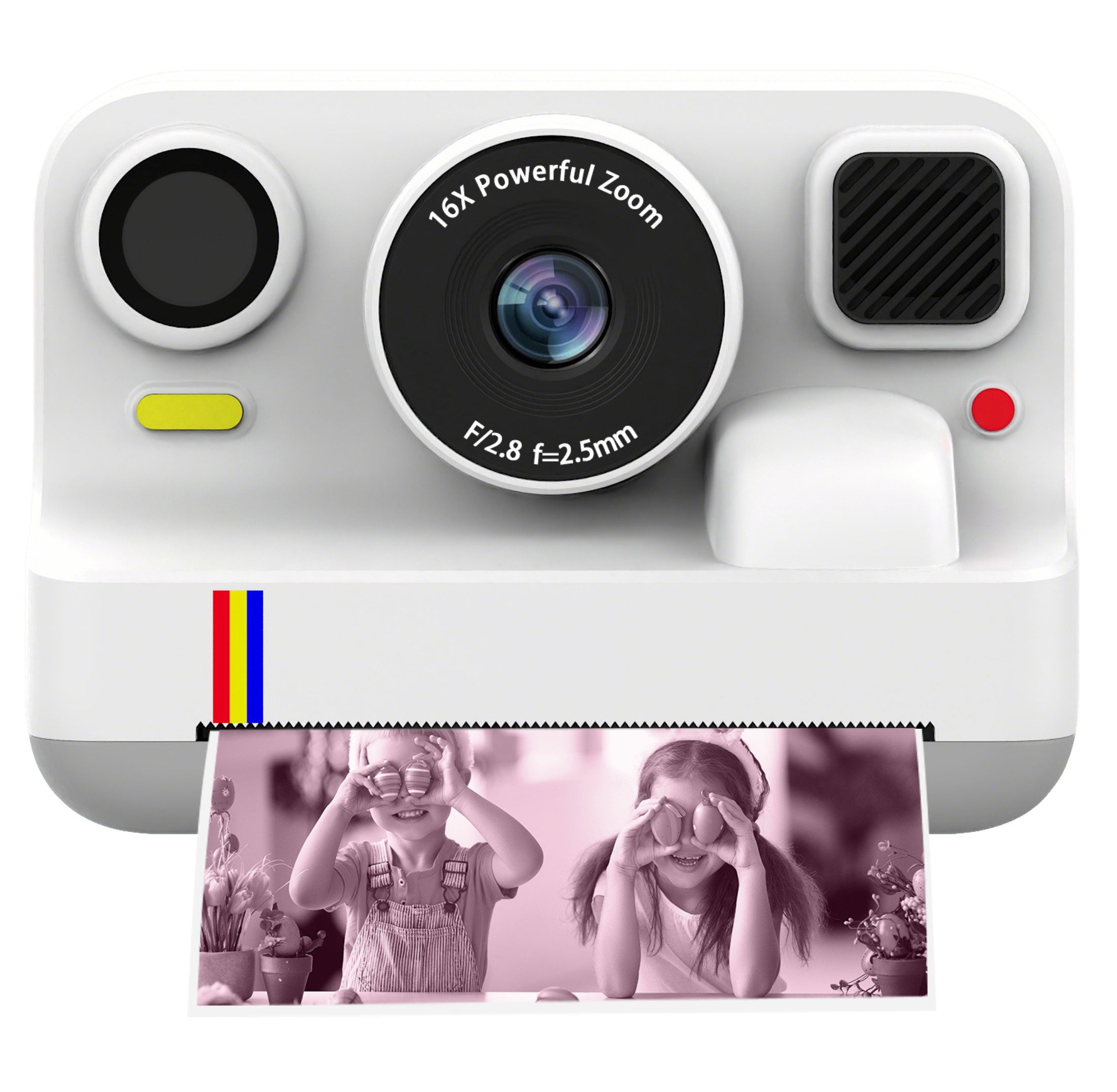 Blossom Digitalkamera Kinder Kamera 1080P 2,4" Display Kinder ab 3 Jahre Kinderkamera (48 MP, inkl. Front- & Rückkamera, Bluetooth-Druck, 1080P Video,MP3, Spiel – Bild 4 von 5