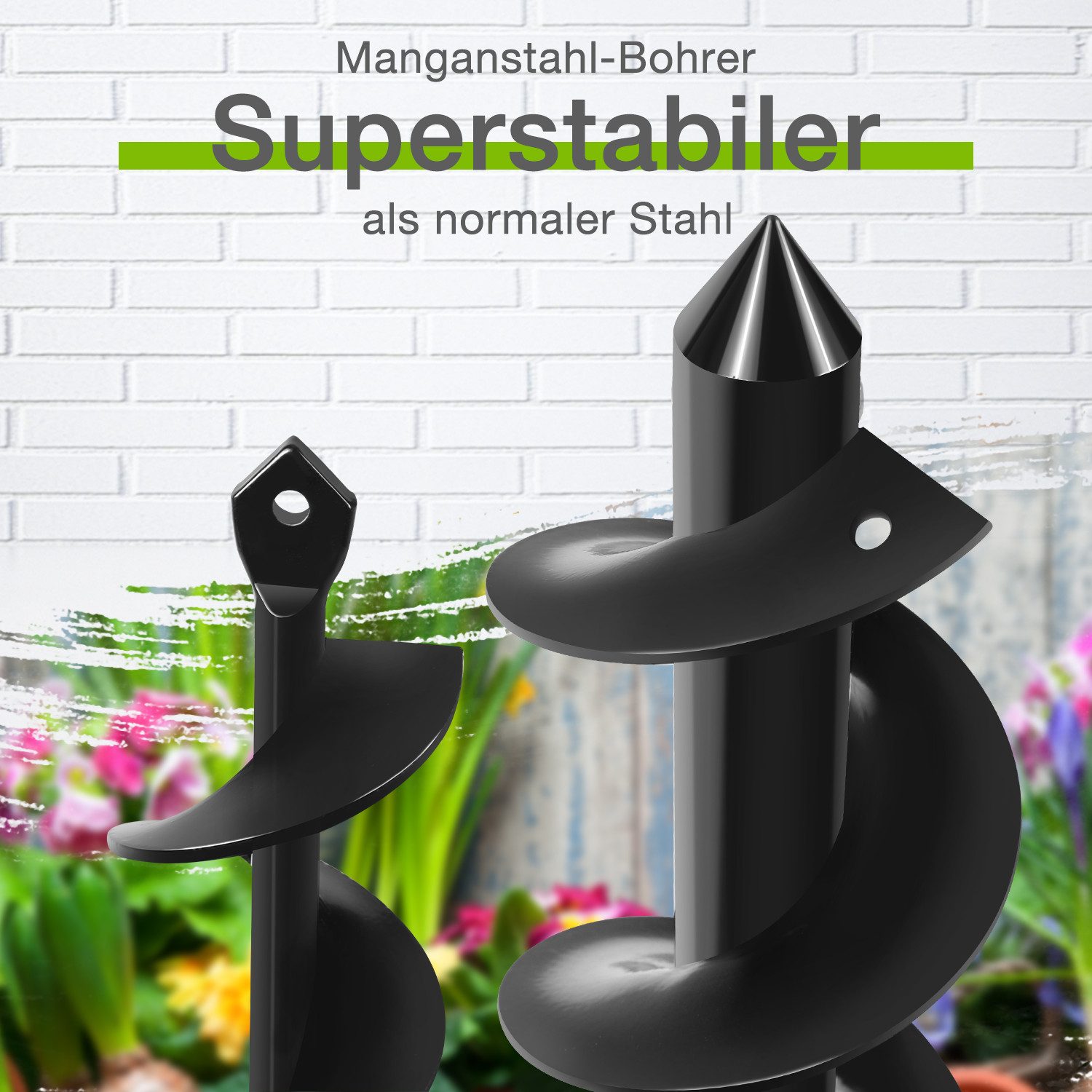 WorkPro Erdbohrer Gartenbohrer, Spiralbohrer Schnurlos Handbohrer, günstig online kaufen