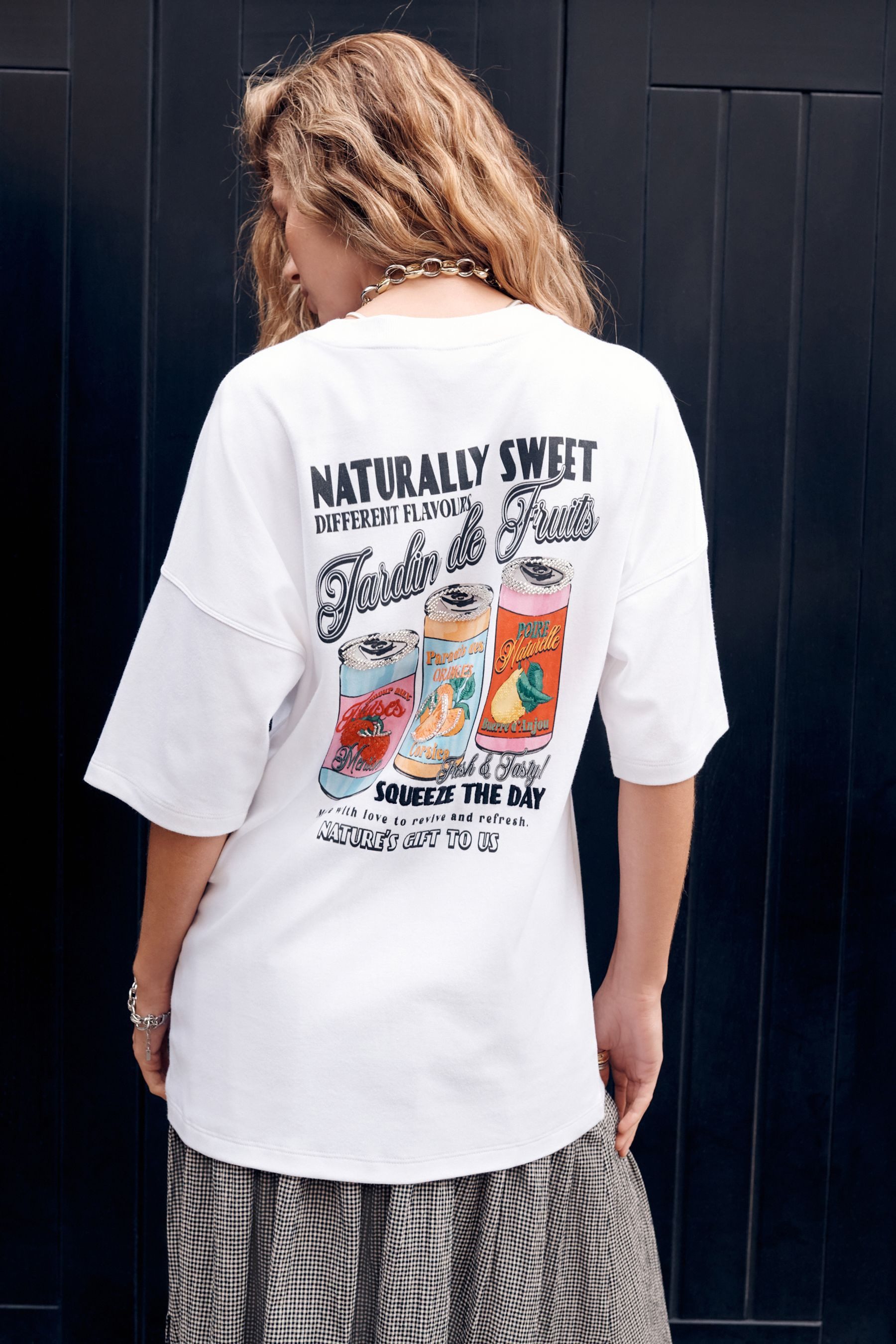 Next T-Shirt Kurzärmeliges Oversized Fit T-Shirt, Kurzgröße (1-tlg)