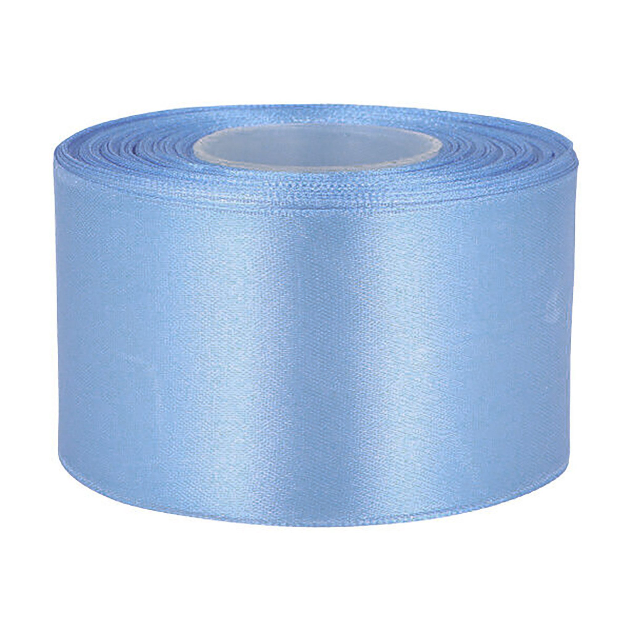 maDDma Satinband 27m Satinband 50mm Geschenkband Dekoband Verpackungsband, eisblau