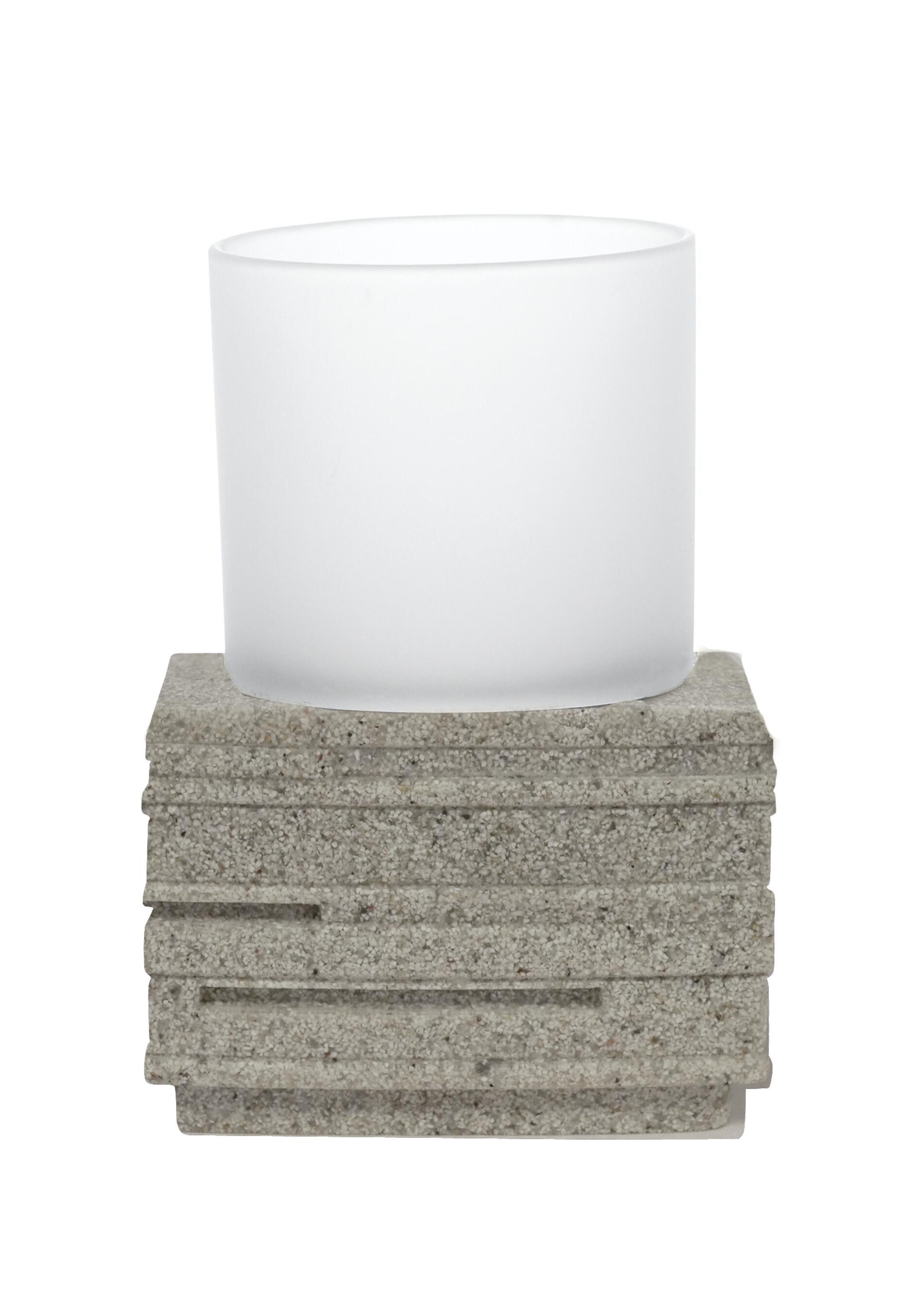 Ridder Badaccessoire-Set Aufbewahrungsbecher Brick beige günstig online kaufen