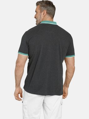 Charles Colby Poloshirt EARL CINNAK Kragen mit schmalen Streifen