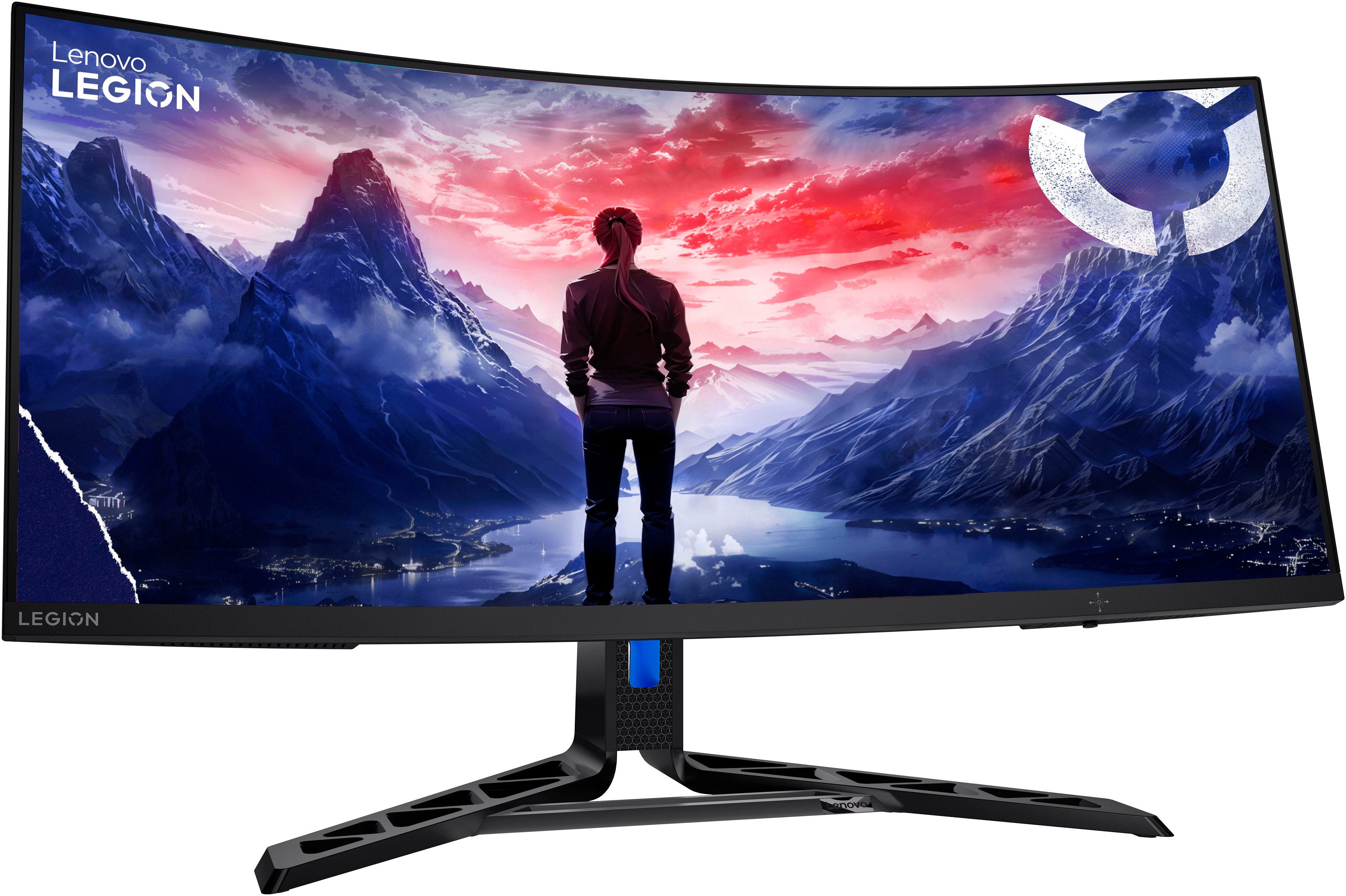 Lenovo Legion R34w-30 Curved-Gaming-Monitor (86 cm/34 ", 3440 x 1440 px, UWQHD, 0,5, 1, 2, 3, 4, 5 ms Reaktionszeit, 180 Hz, VA LED)