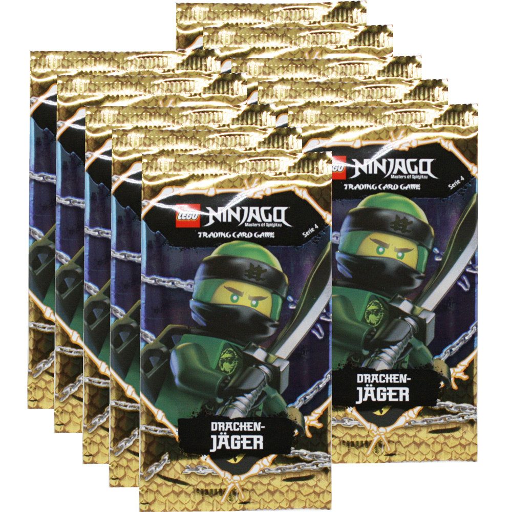 Blue Ocean Sammelkarte LEGO Ninjago - Serie 4 Trading Cards - 10 Booster - Deutsch