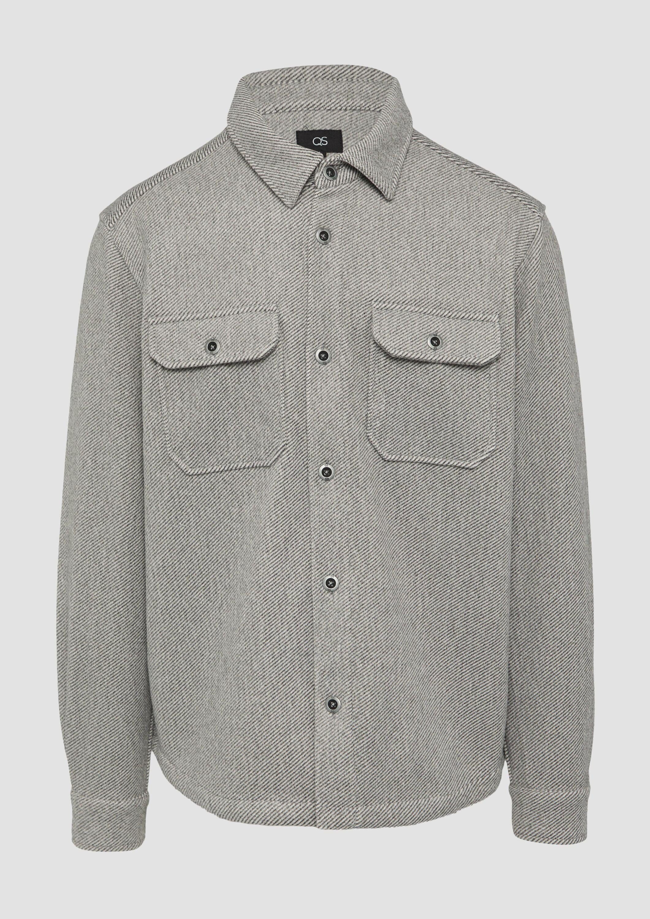 QS Hemdjacke Hemd Overshirt mit Brusttaschen