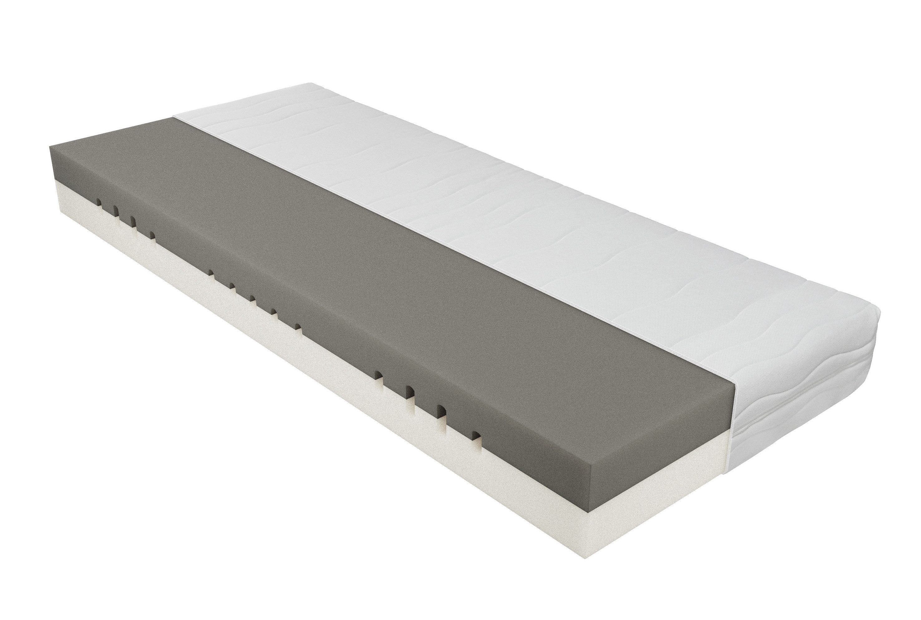 Kaltschaummatratze Twin Sleep 7-Zonen Kaltschaummatratze 21 cm wendbar, Beco, 21 cm hoch, Allergikergeeignet, wendbar, waschbarer Bezug bis 60 °C