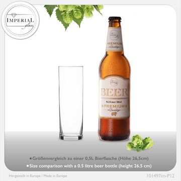 IMPERIAL glass Glas Kölschgläser Set 12-Teilig 200ml (max. 250ml), Glas, Kölschstangen 0,2L Bierstangen Bierglas Spülmaschinenfest
