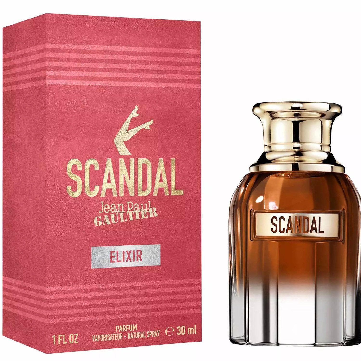 JEAN PAUL GAULTIER Eau de Parfum Jean Paul Gaultier Scandal Elixir Parfum 30 ml, Fruchtig-chypre Parfum mit Brombeere, Iris und Patchouli