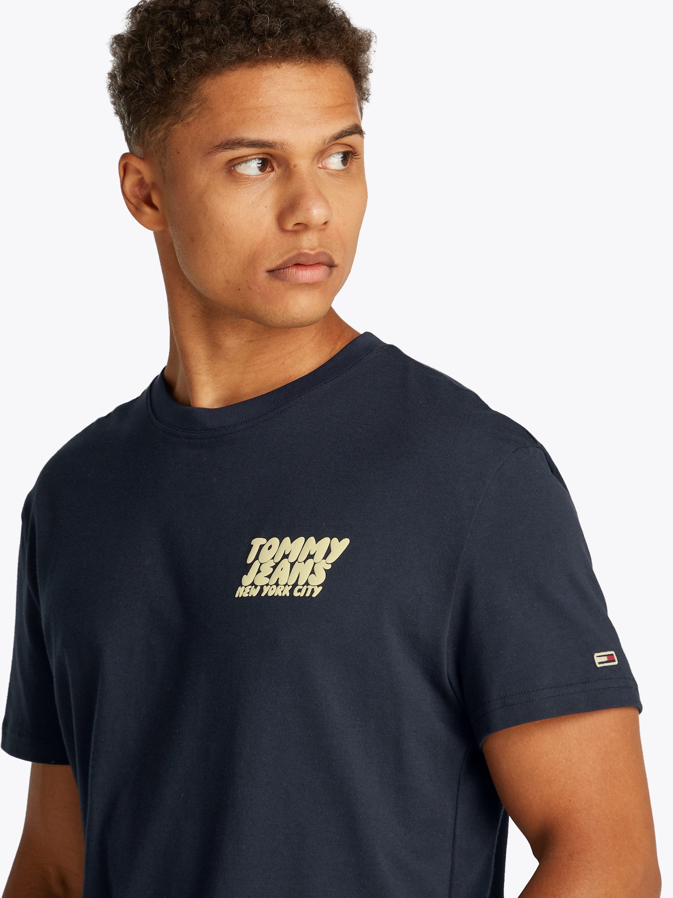 Tommy Jeans Kurzarmshirt TJM REG BUBBLE BACK SS TEE EXT Mit Rundhalsausschn günstig online kaufen