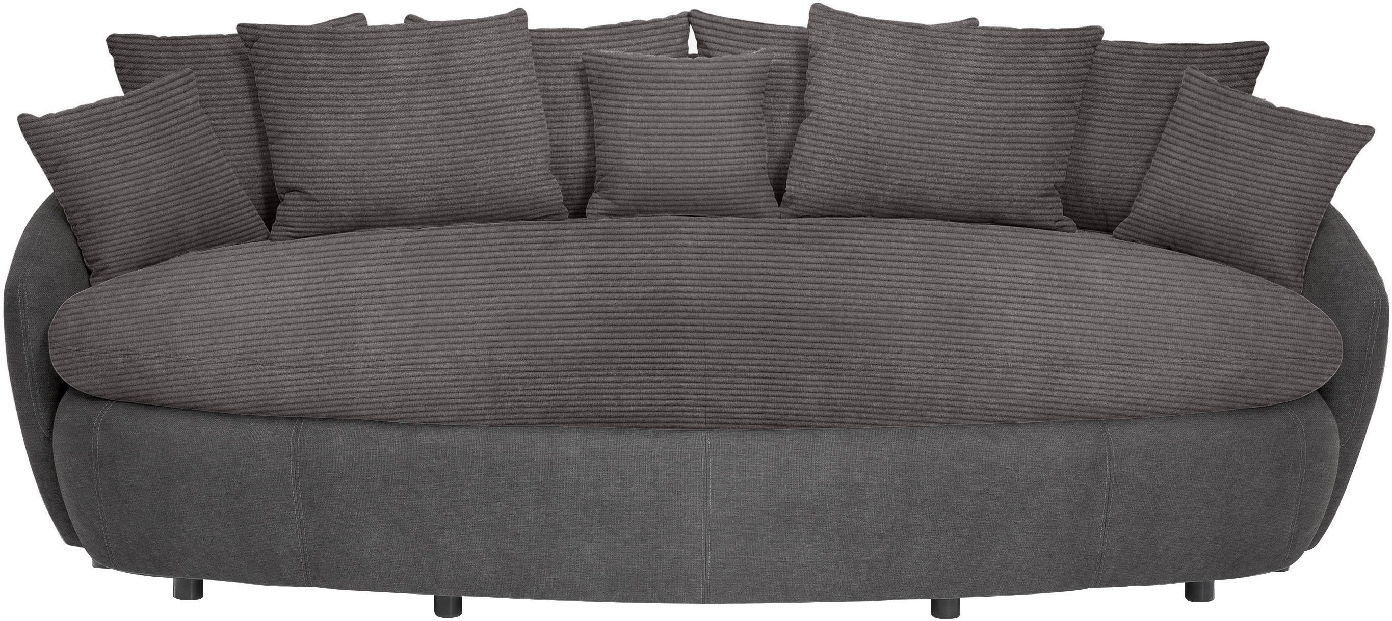 COTTA Big-Sofa Aruba, gemütliches Megasofa in XXL in organischer Form mit vielen Kissen