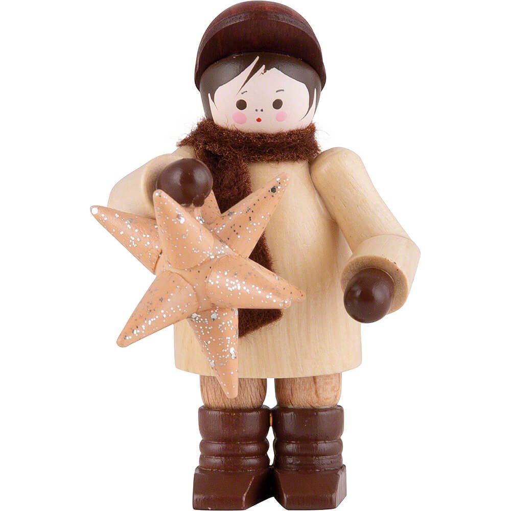 Volkskunstwerkstatt Romy Thiel Dekofigur Thiel-Figur Mann mit Stern (6cm) von Romy Thiel