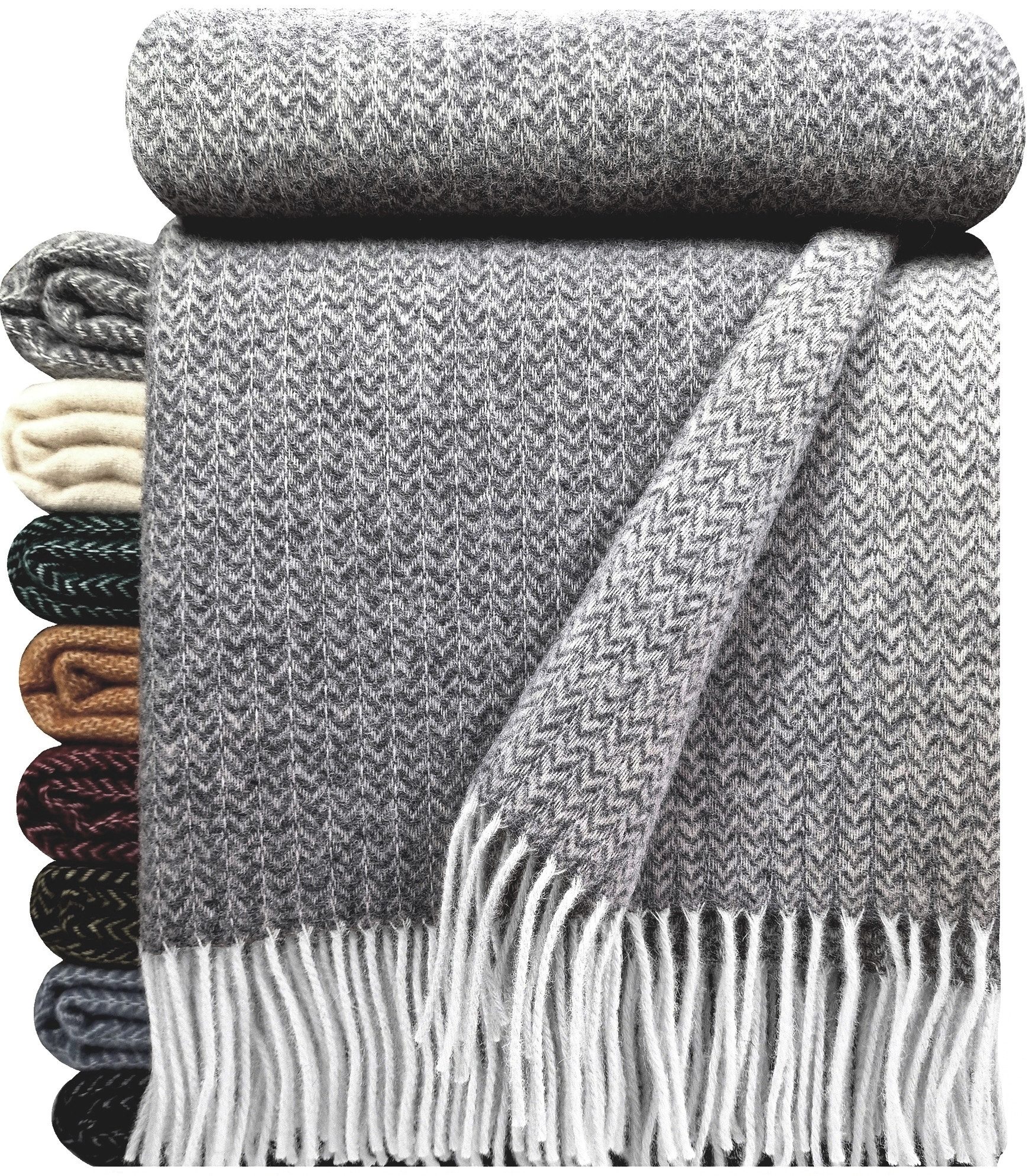 Wolldecke "TIROL K" 100 % Wolle, 140 x 200 cm, in versch. Farben, STTS