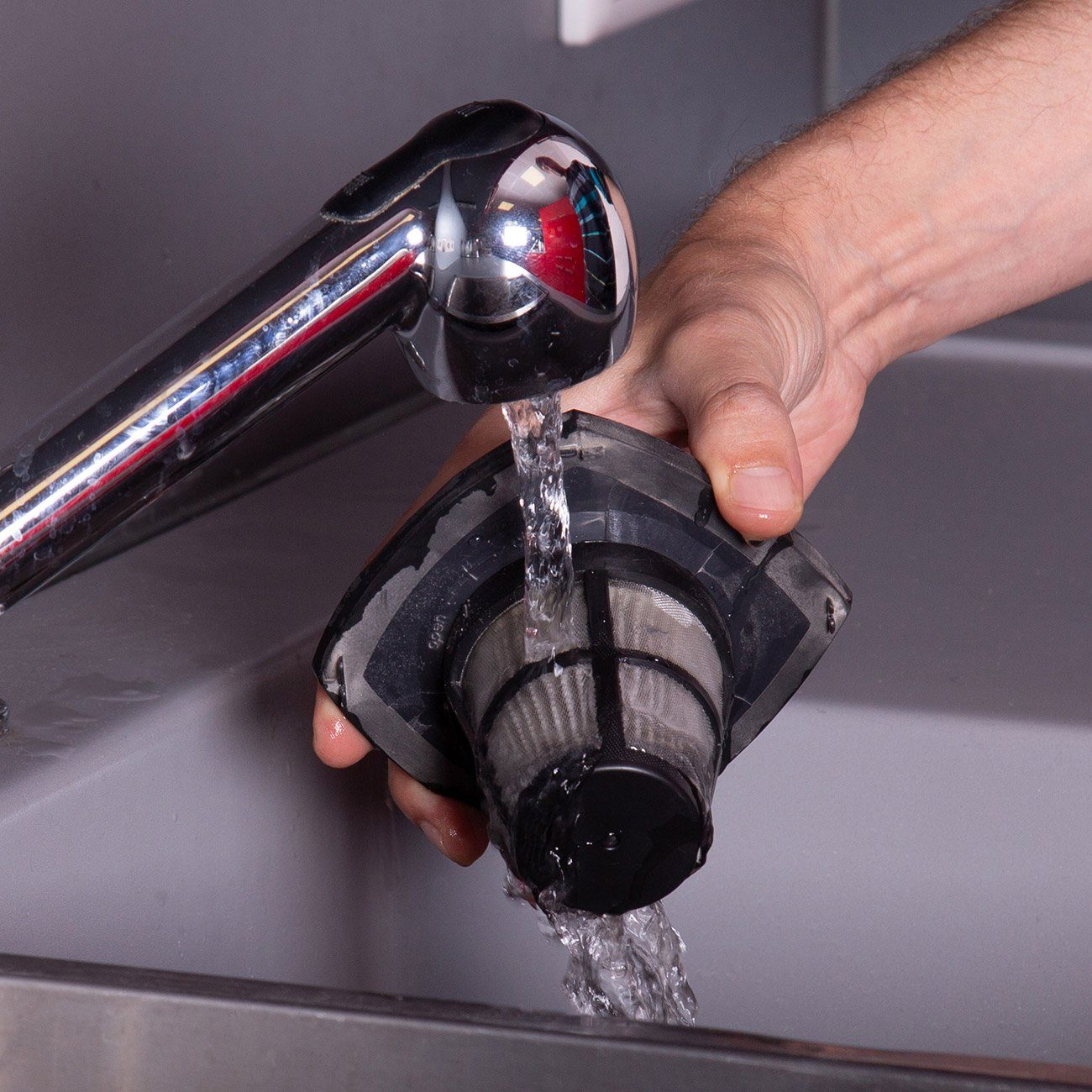 aktimeo HEPA-Filter Ersatzfilter -, Zubehör für aktimeo Akku-Stielstaubsauger Turbo »2in1«, Kinderleichtes und sekundenschnelles Austauschen des Filters