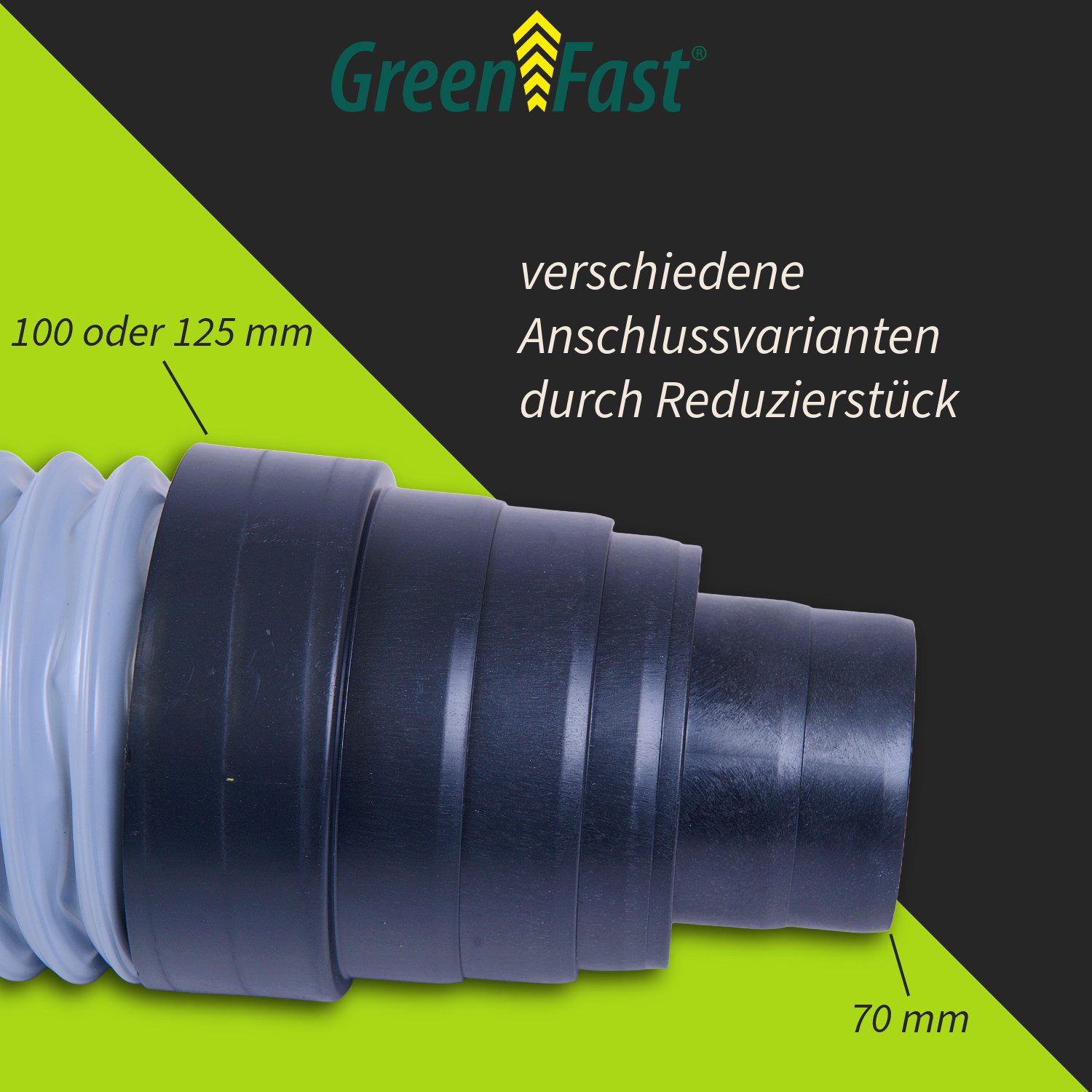 Green-Fast Ofenrohr Green-Fast Dunstrohranschluss 50cm DIN 112