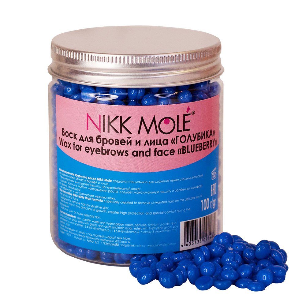 Nikk Mole Enthaarungswachs Enthaarungsmittel 70201395, Set, 1 St., für sensible Haut