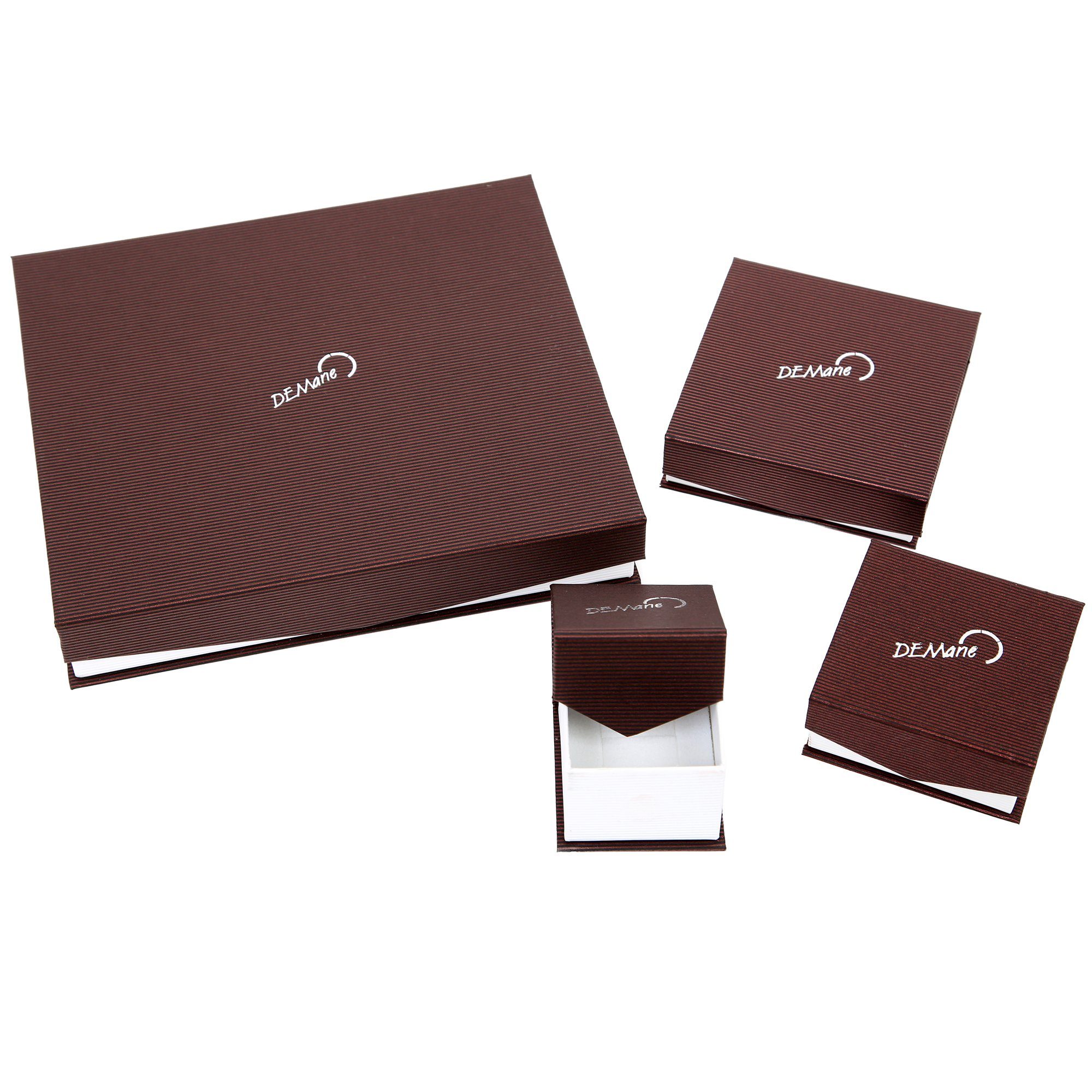 DeMarie Paar Creolen 925/- Sterling Silber Kautschuk günstig online kaufen