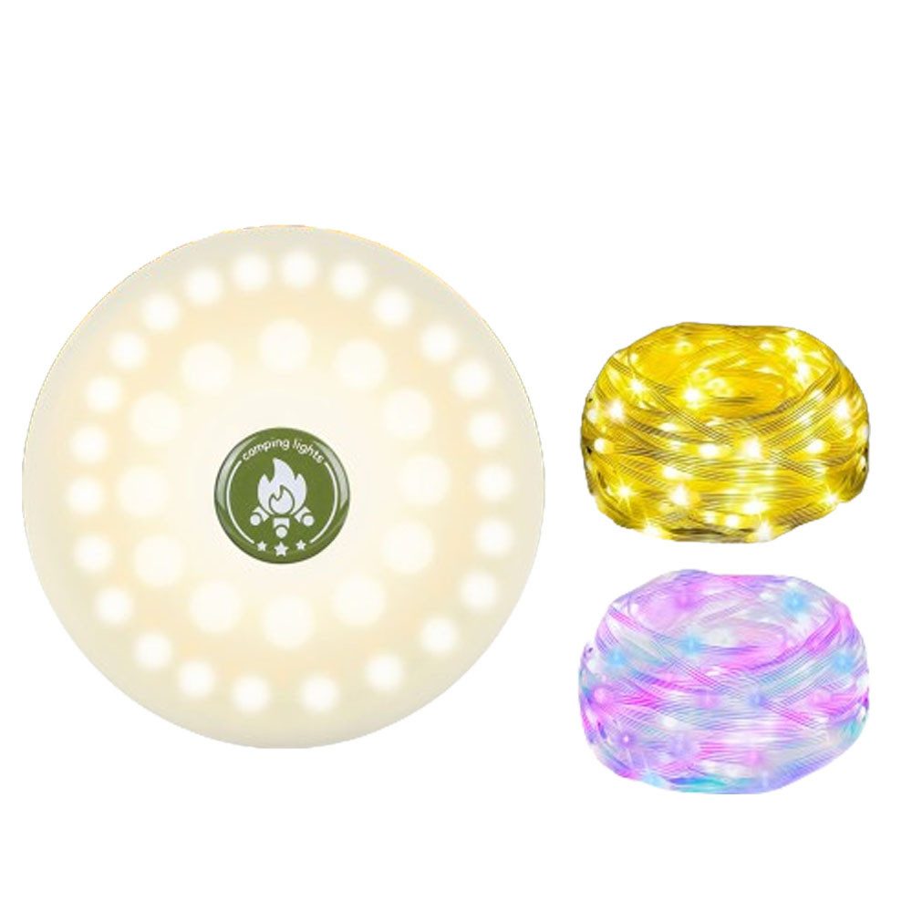 LED-Lichterkette Außen Innen Campinglampe Aufladbar fur Aussen