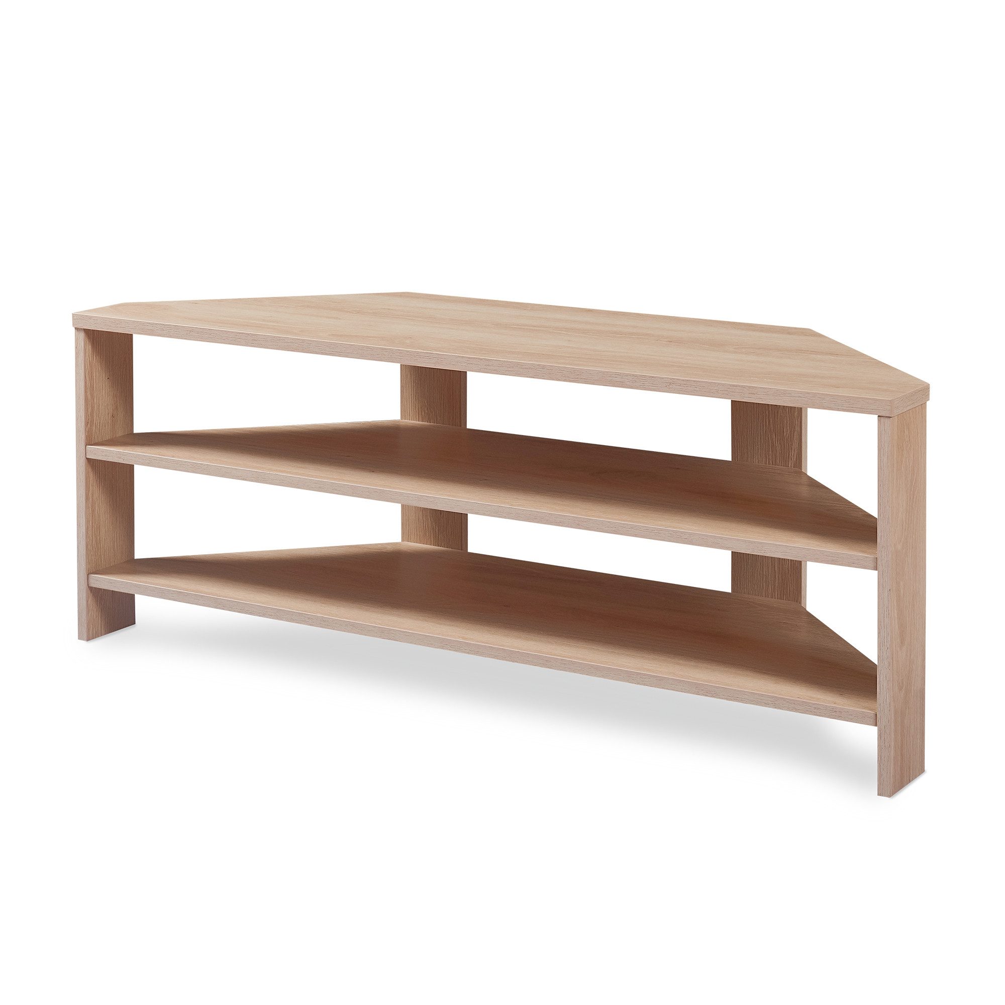 en.casa TV-Regal, »Berg« abgeschrägt 110 x 36 x 42 cm Eicheoptik