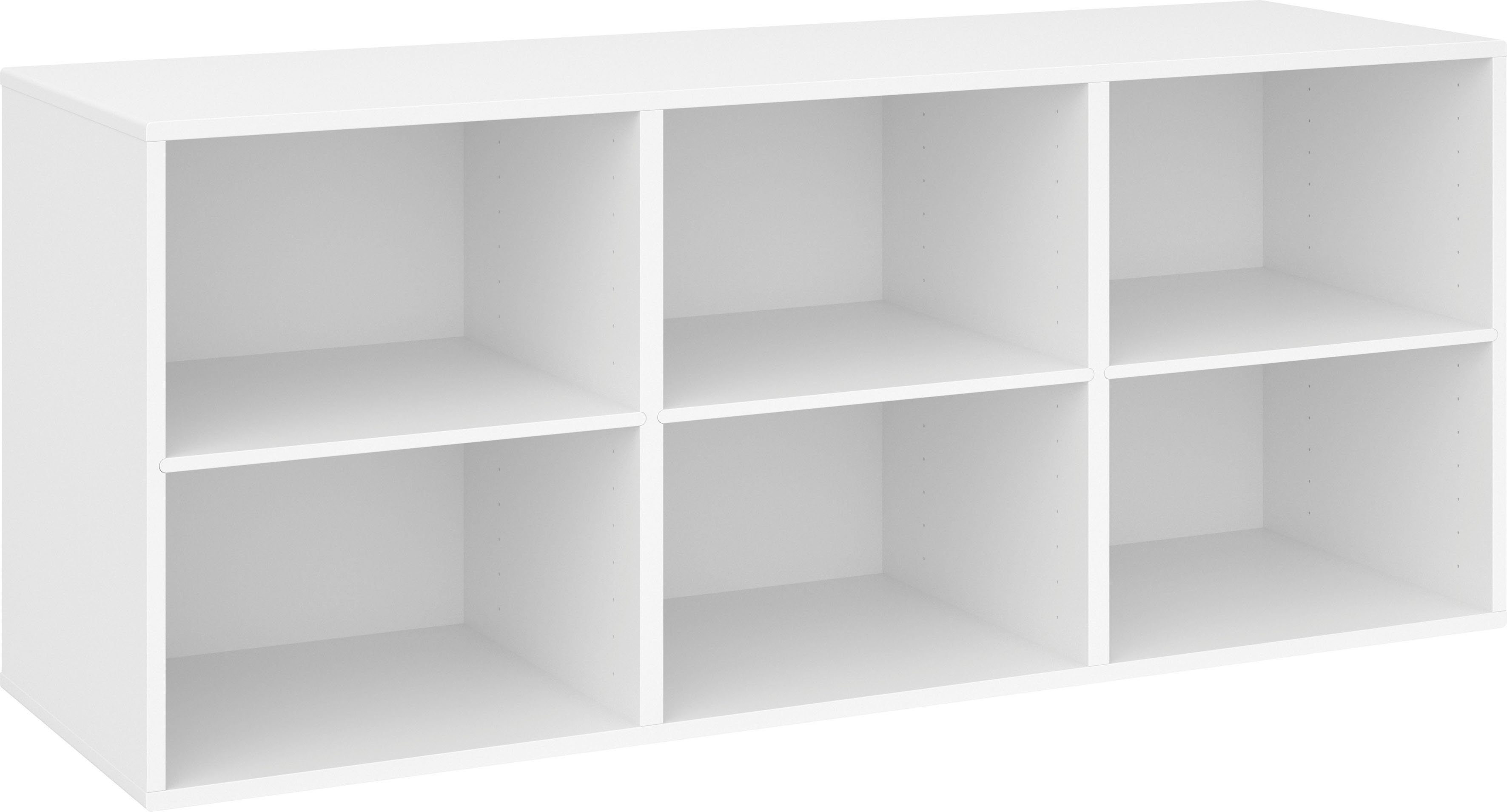 Hammel Furniture Sideboard Keep by Hammel Modul 005, 3 feste Einlegeböden,  Wandmontage/ stehend montierbar, Breite 133,8 cm | Regale