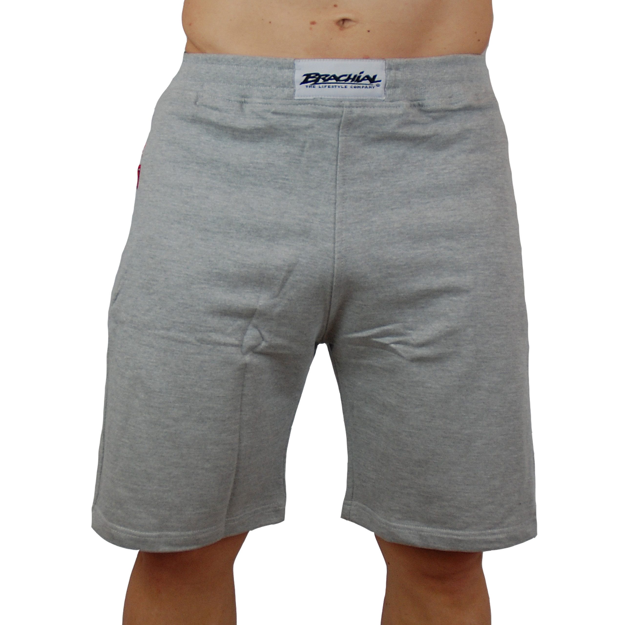 BRACHIAL THE LIFESTYLE COMPANY Trainingsshorts Brachial Short "Rude" grau