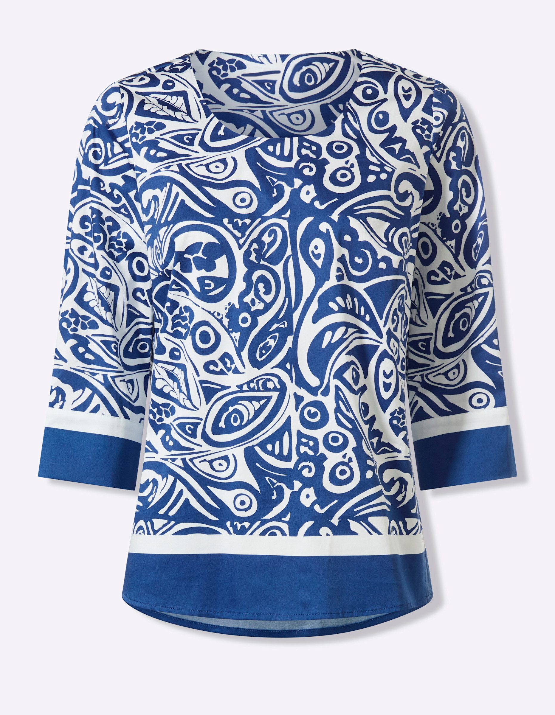 heine Klassische Bluse Druckbluse 3/4-Arm