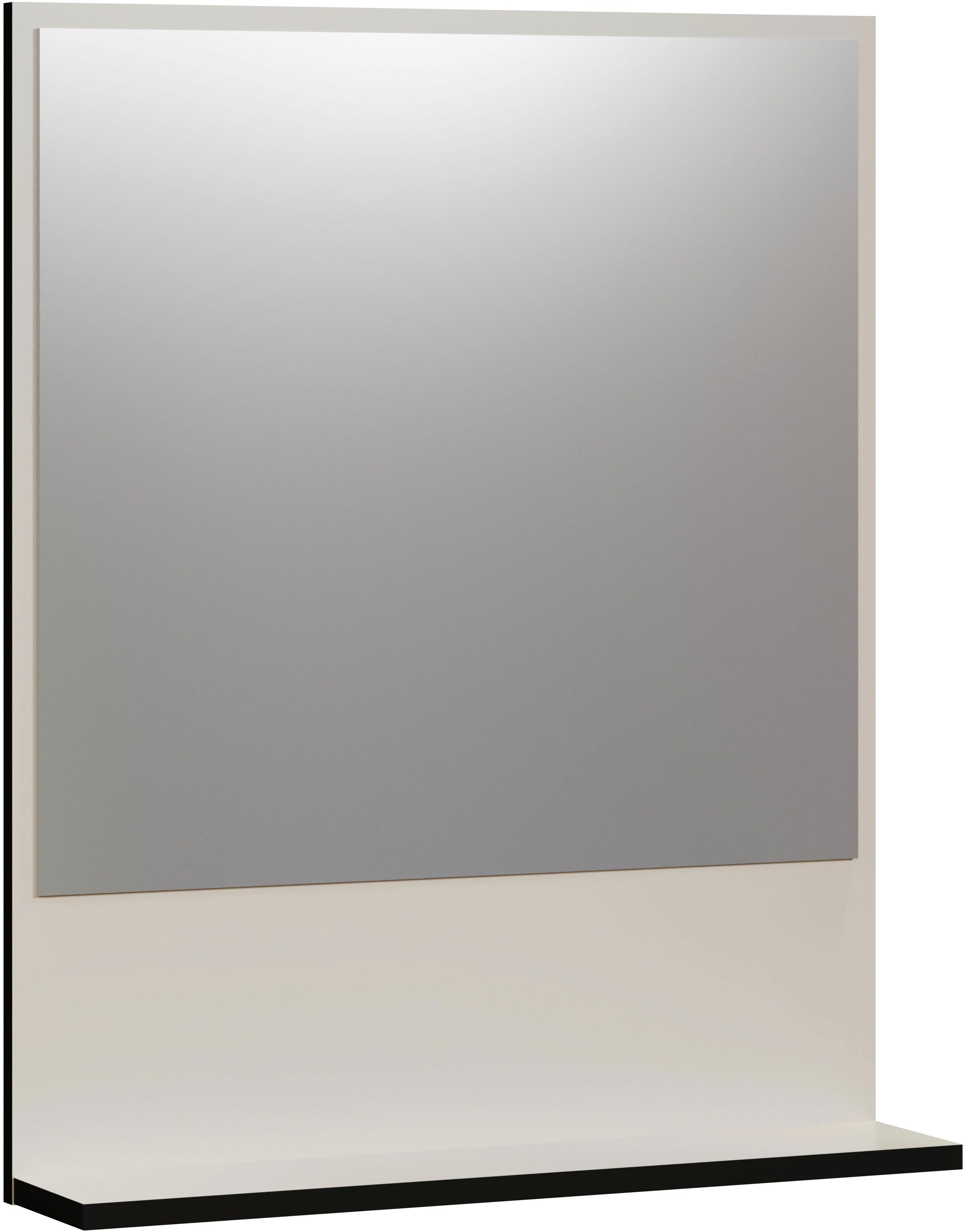 welltime Badspiegel Amrum, Wandspiegel mit Ablage - (B/T/H) wahlweise 60 bis 80/14/74 cm