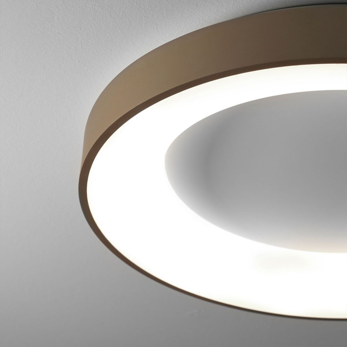 Vivida International Hängeleuchten Inner-R Pendelleuchte, Weiß, Ø: 60 cm, LED fest integriert, Warmweiß, Hängelampe