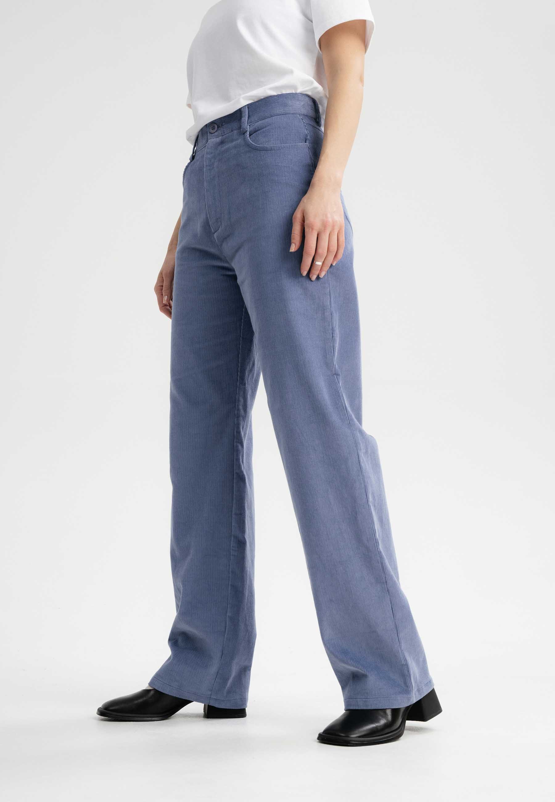MELA Cordhose Cord Hose mit hohem Bund und weitem Bein Style OORJA clean günstig online kaufen
