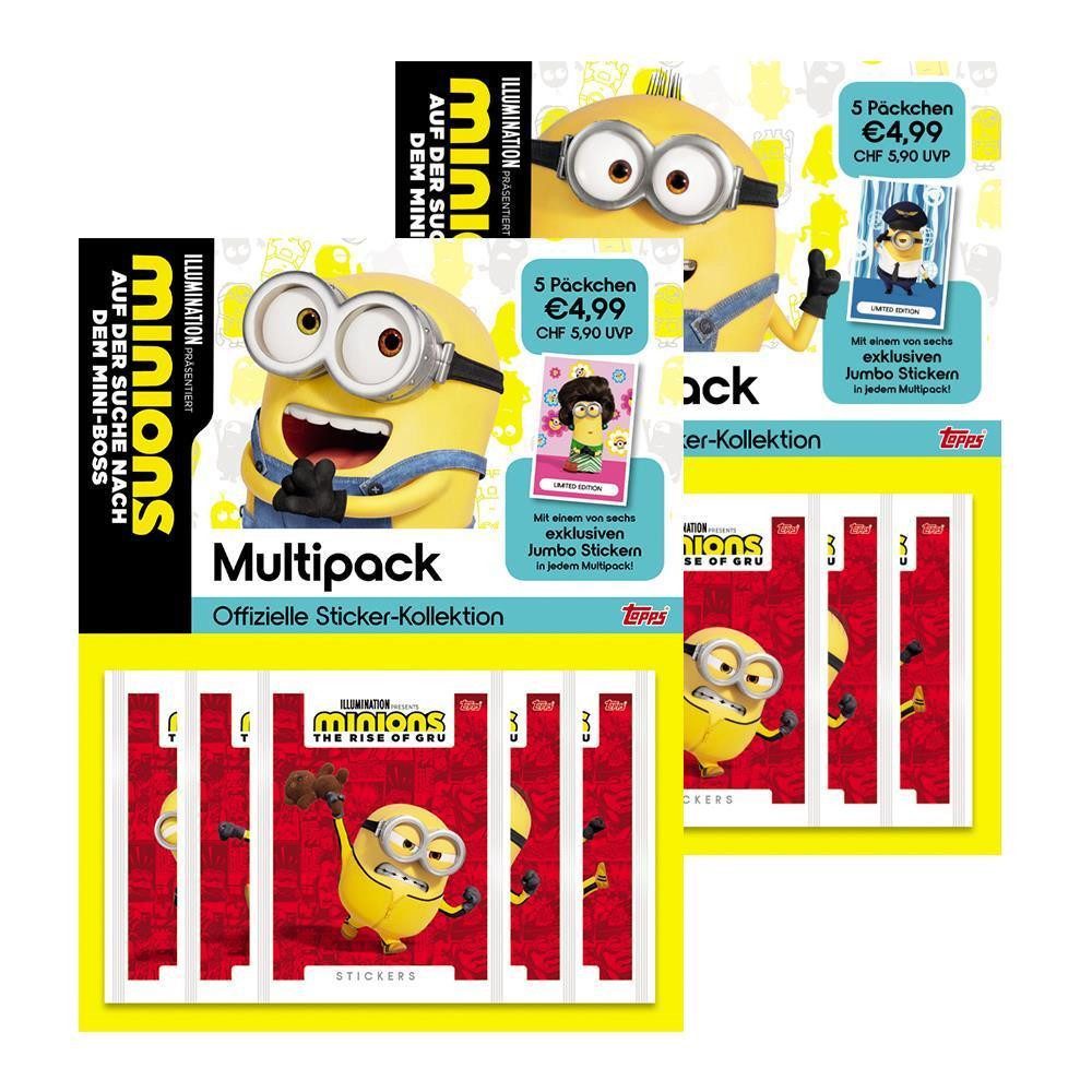 Minions Sammelkarte Minions Auf der Suche nach dem Mini-Boss Sticker 1 Multipack -zufällig