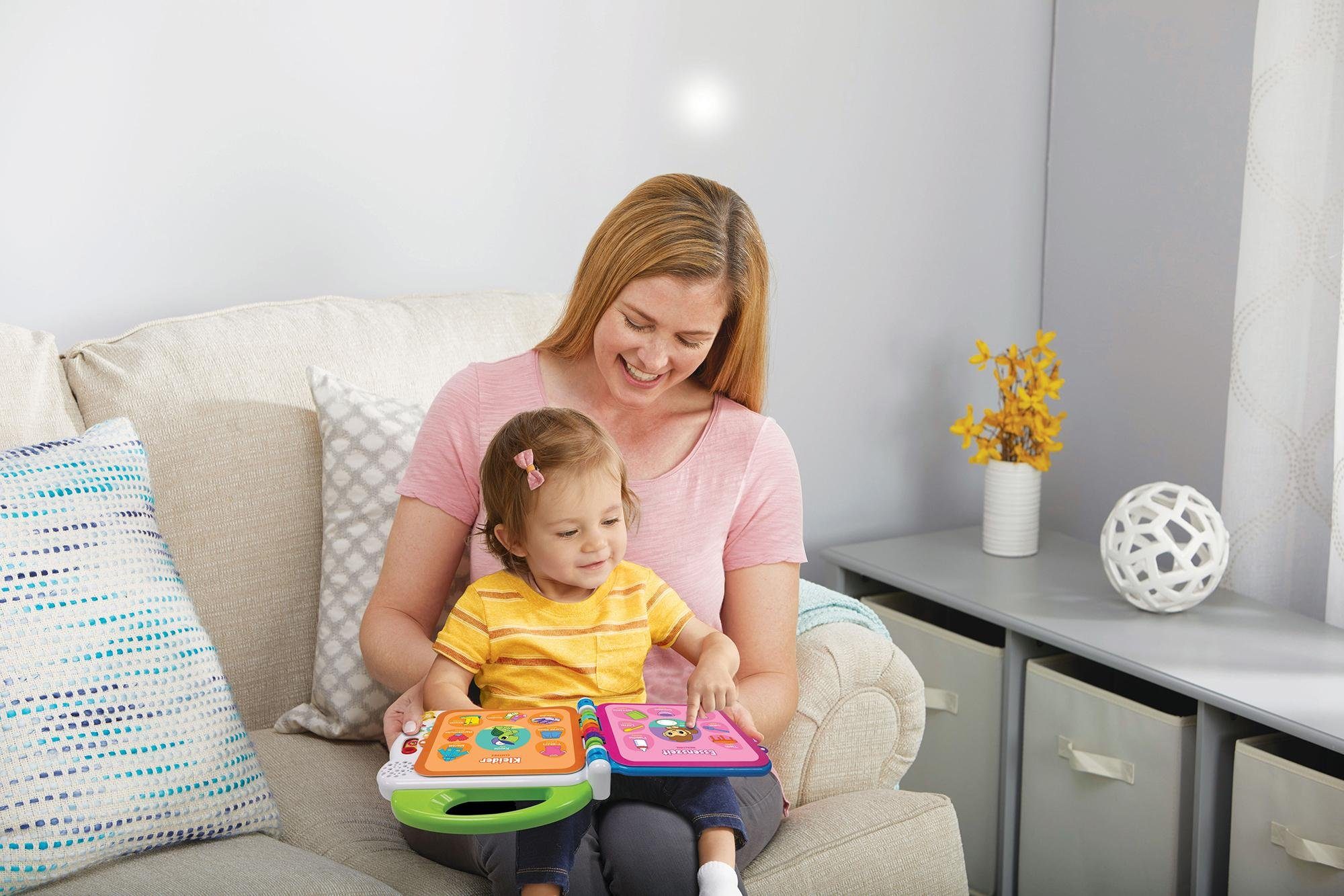 Vtech® Kinderbuch VTechBaby, Mein 100-Wörter-Buch, weiß, mit Licht und Sound