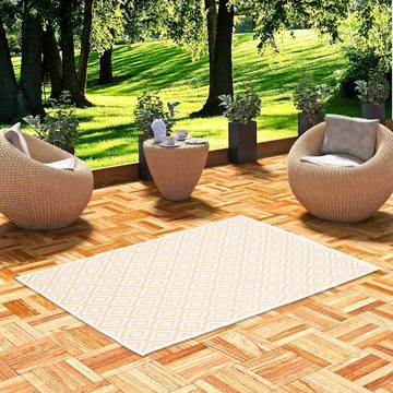 Outdoorteppich In & Outdoor Teppich Valencia Fliesenoptik, Pergamon, Rechteckig, Höhe: 4 mm