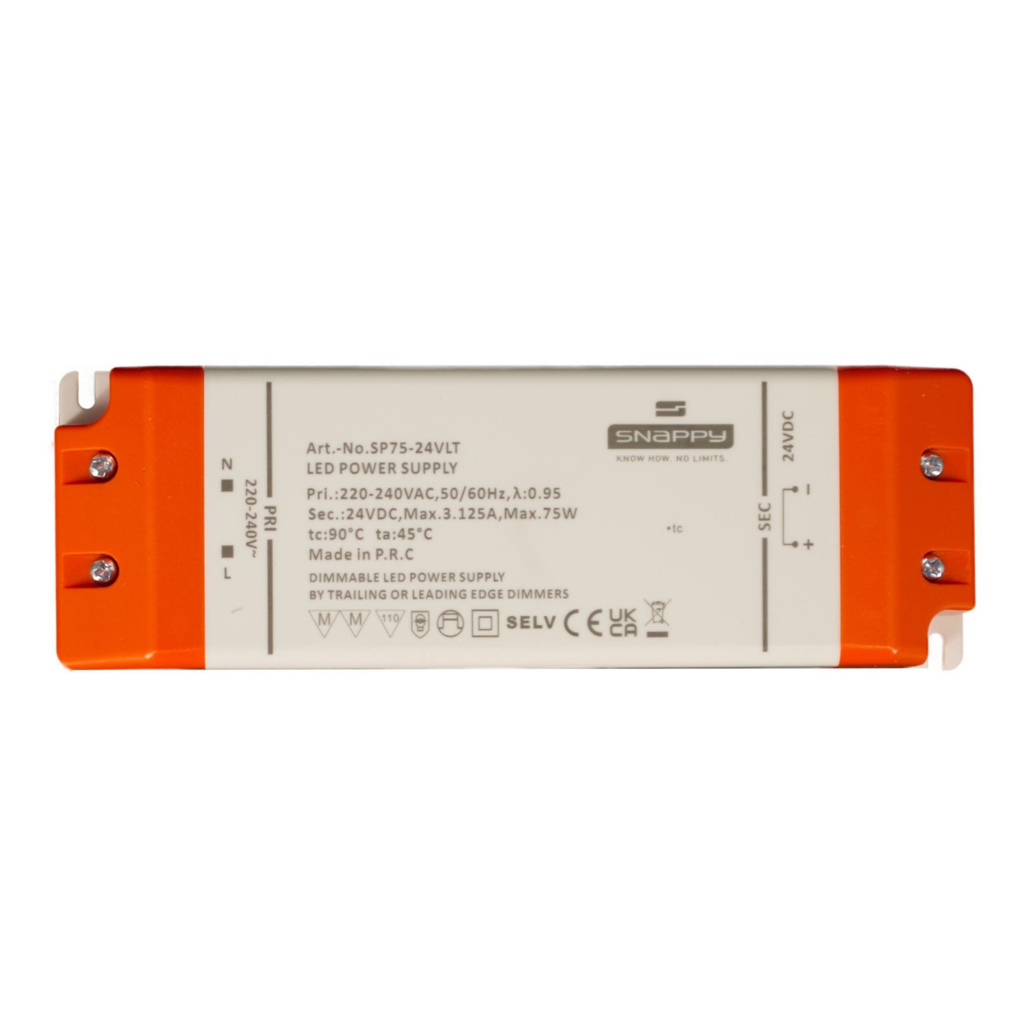 kalb Vareo LED Netzteil 12V/24V, TRIAC dimmbar, 30W/75W, 230V Eingang Netzteil