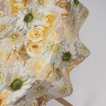 laro Tischdecke Wachstuch-Tischdecken Blumen Mix Rund 140cm