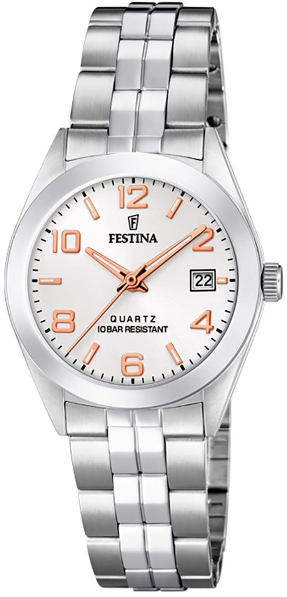 Quarzuhr Festina Damen Uhr F20438/4 Edelstahl