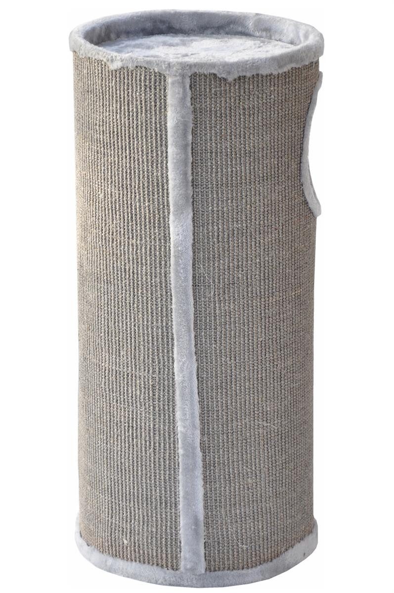 nanook Kratzbaum Kratztonne Condo - mit Spielball - rundum Sisalgeflecht M 100 cm grau