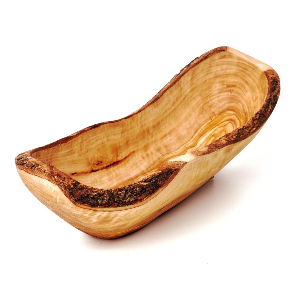 dasOlivenholzbrett Brotschale Baguetteschale aus Olivenholz, mit Naturrand – Bild 3 von 5