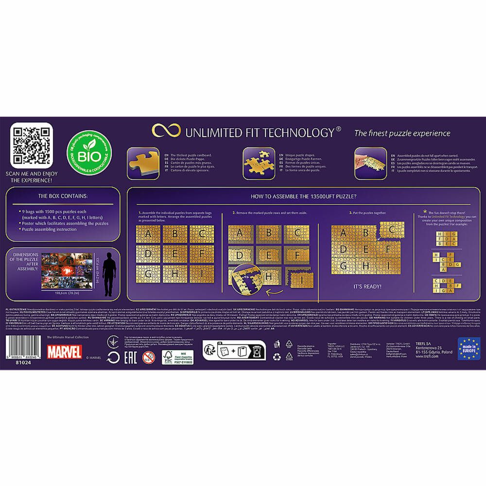 Trefl Puzzle UFT The Ultimate Marvel Collection, 13500 Puzzleteile