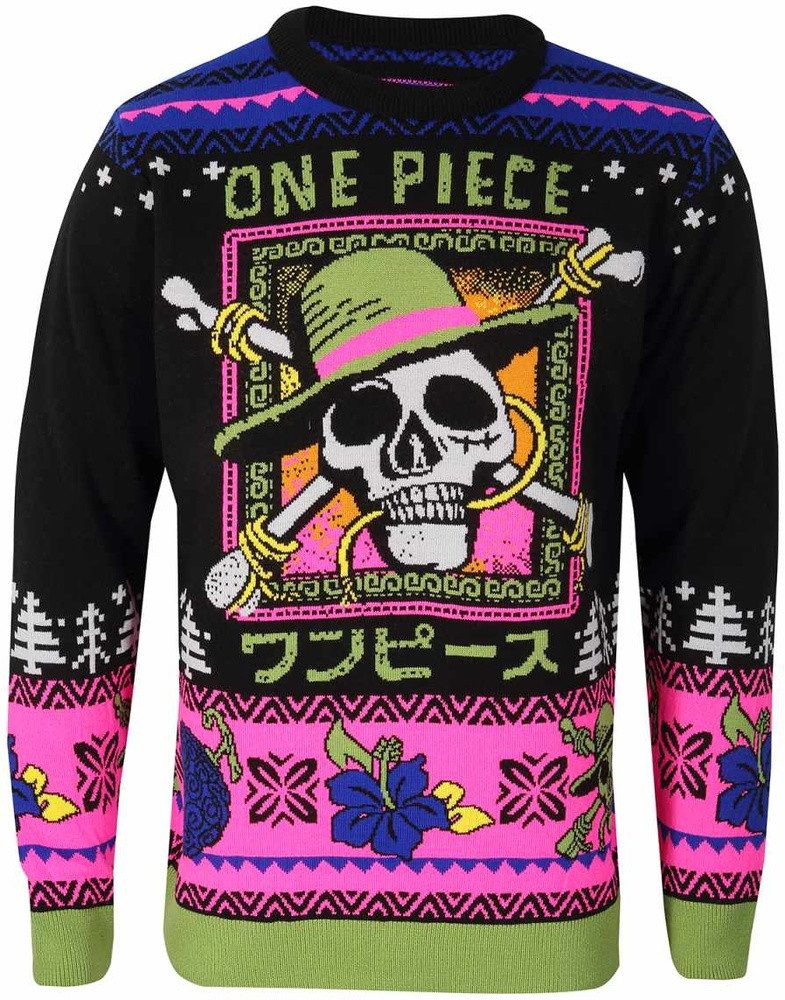 One Piece Anime Rundhalspullover, Rundhalspulli