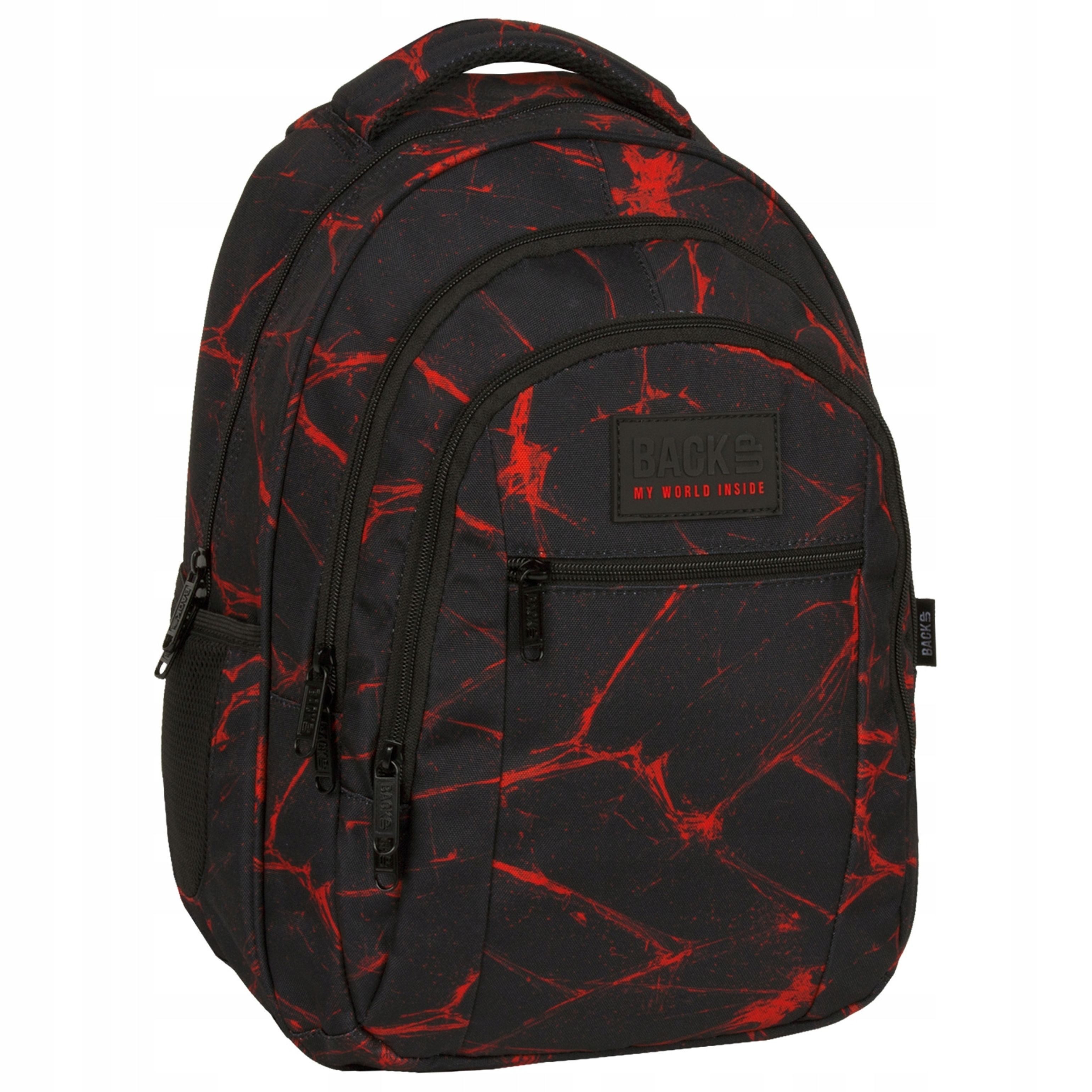 Festivalartikel Schulrucksack Schulrucksack Jungen 26L BackUP Magma Lava – robust & stylisch – Bild 2 von 5